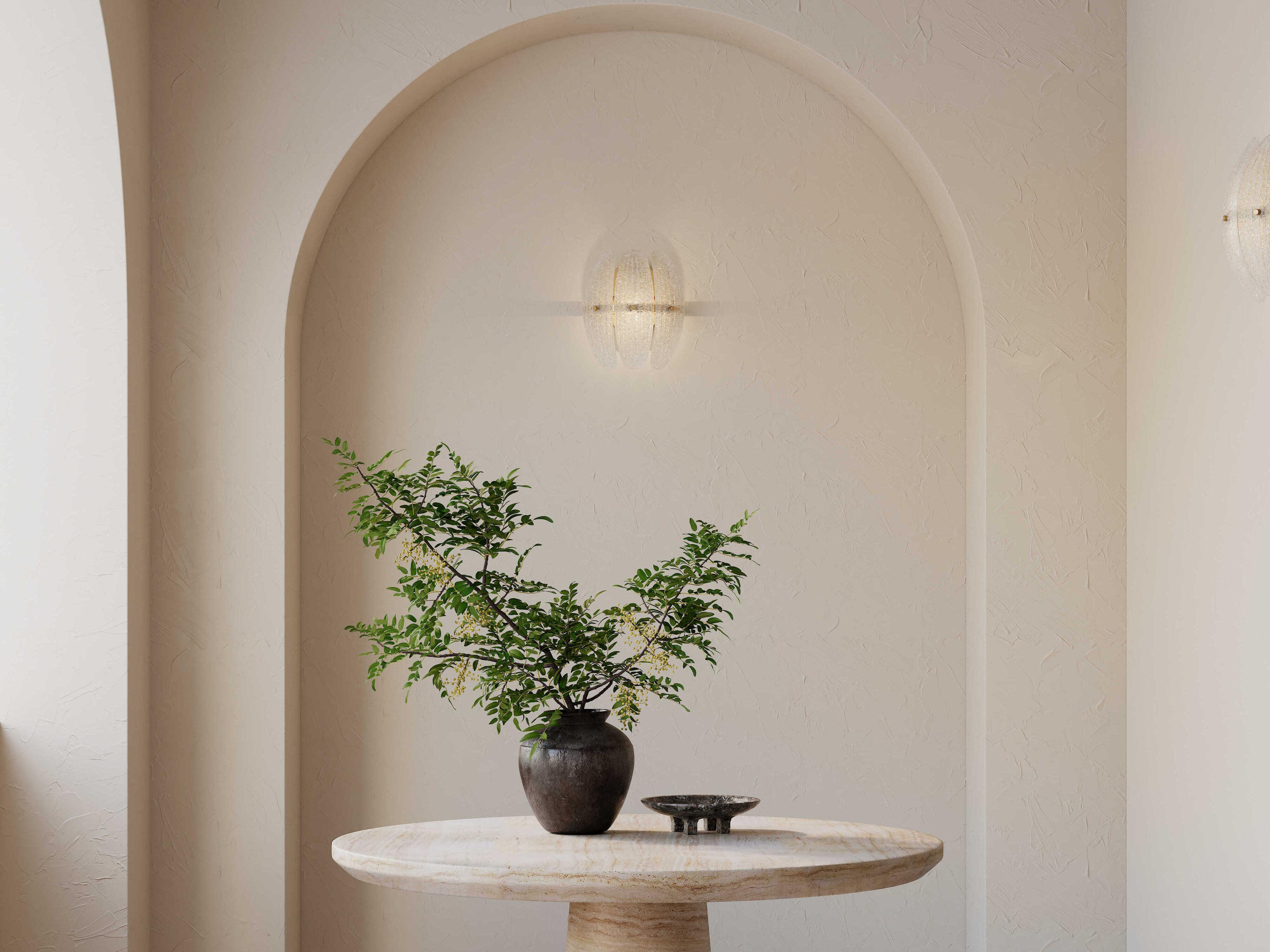 Metropolitan Marclaire 1-Light Legacy Brass Wall Sconce