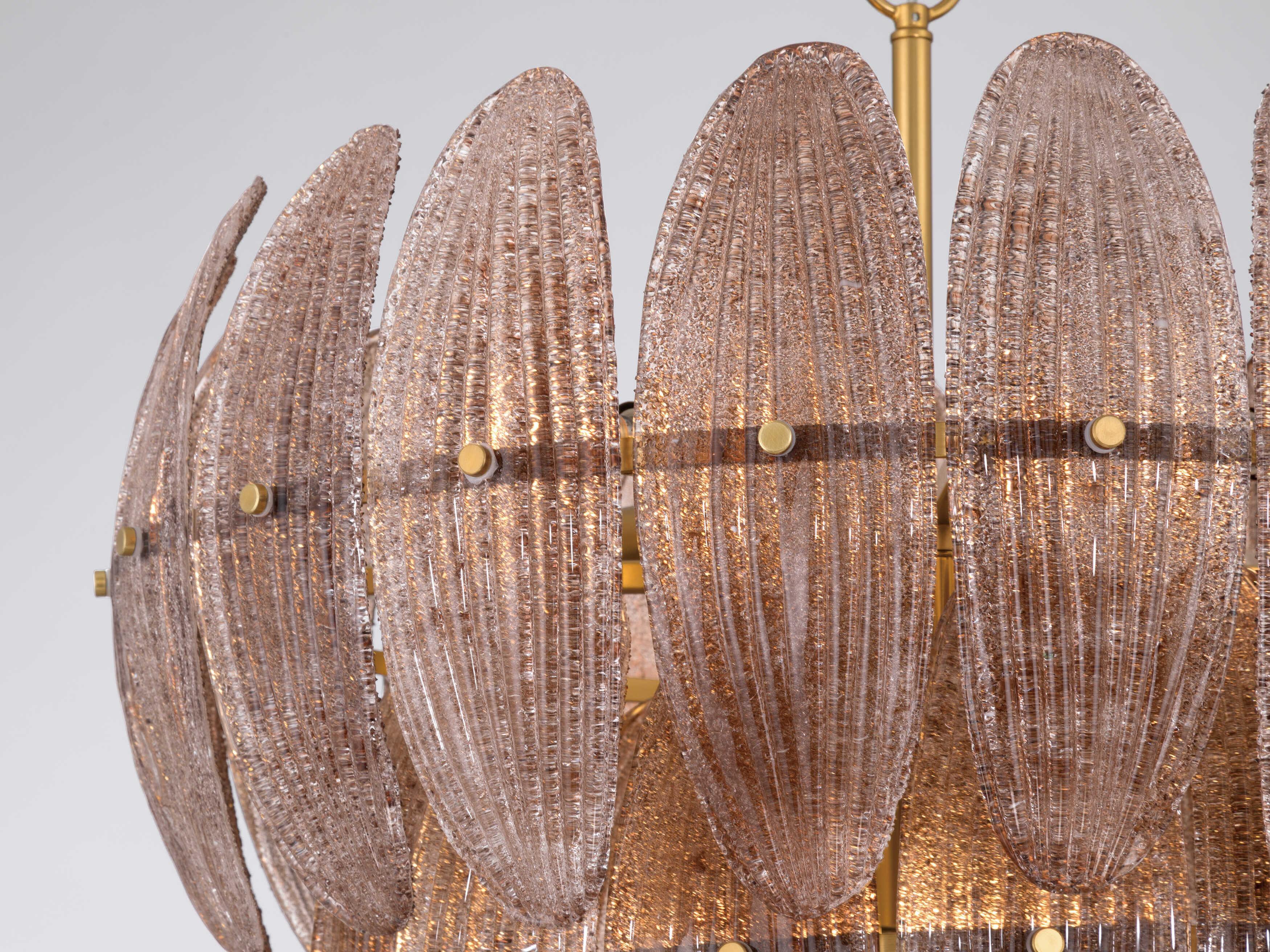 Metropolitan Marclaire 11-Light Legacy Brass Brown Tiered Pendant