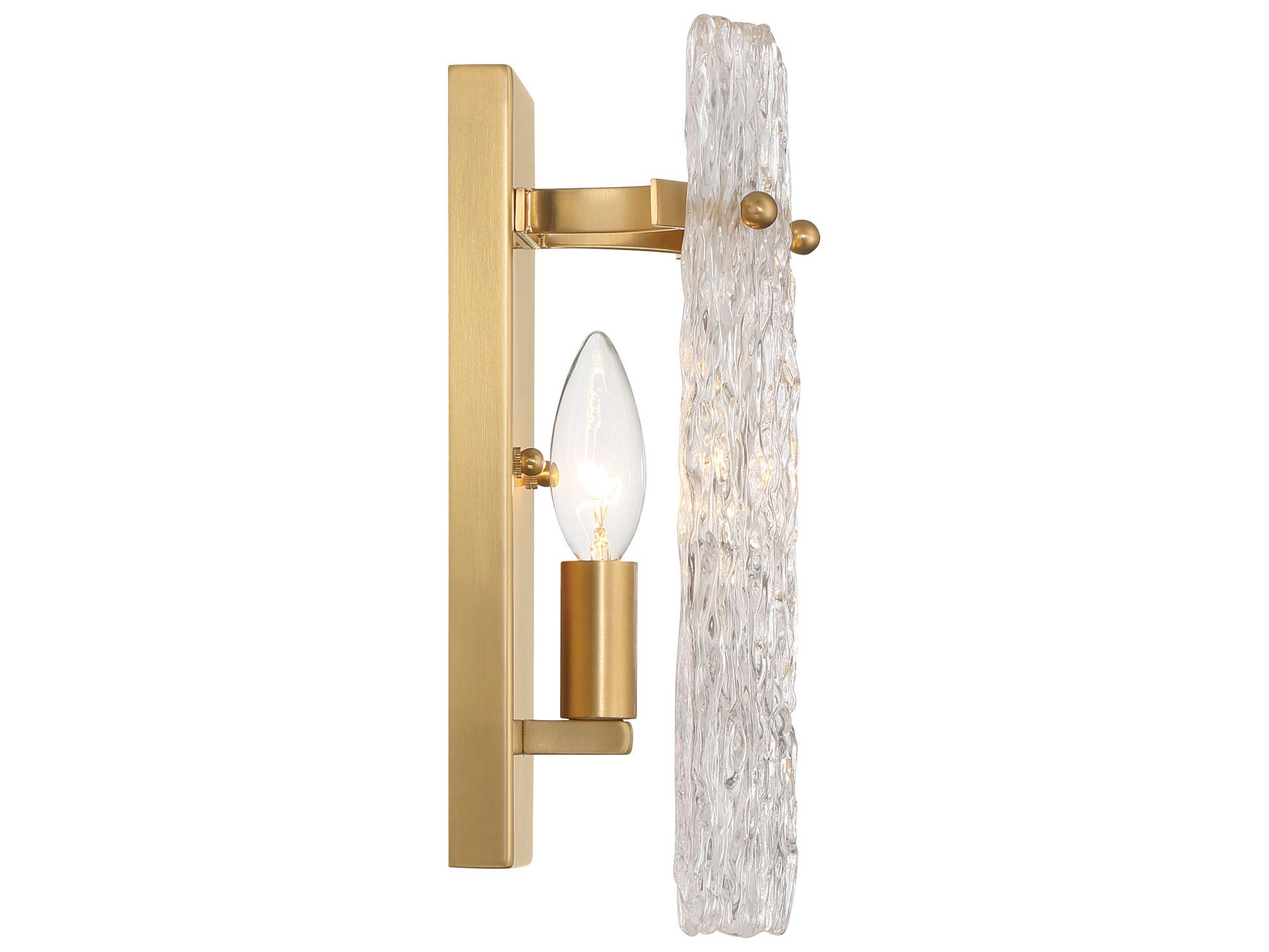 Metropolitan Brookstreet 1-Light Legacy Brass Wall Sconce