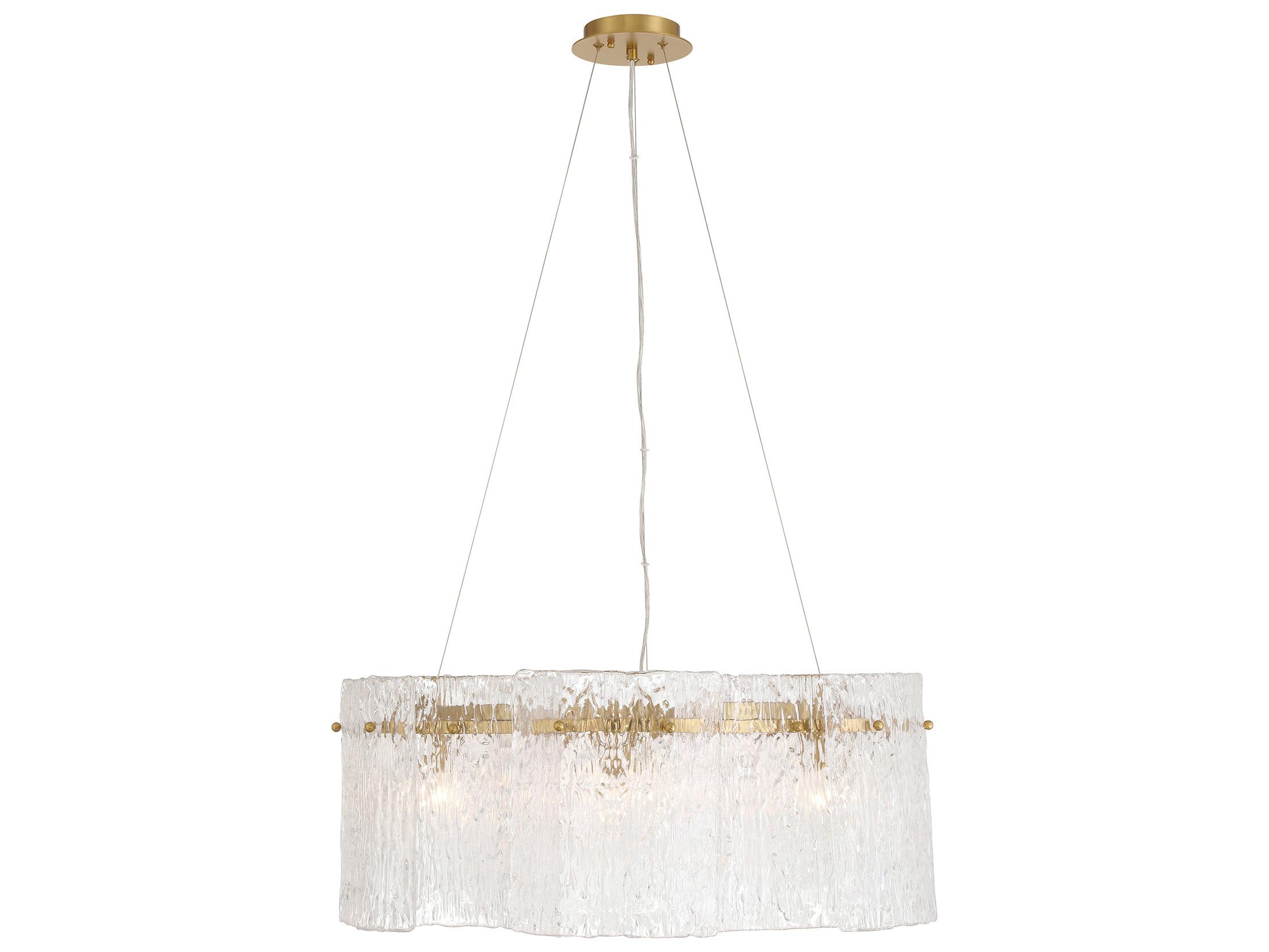 Metropolitan Brookstreet 6-Light Legacy Brass Drum Pendant