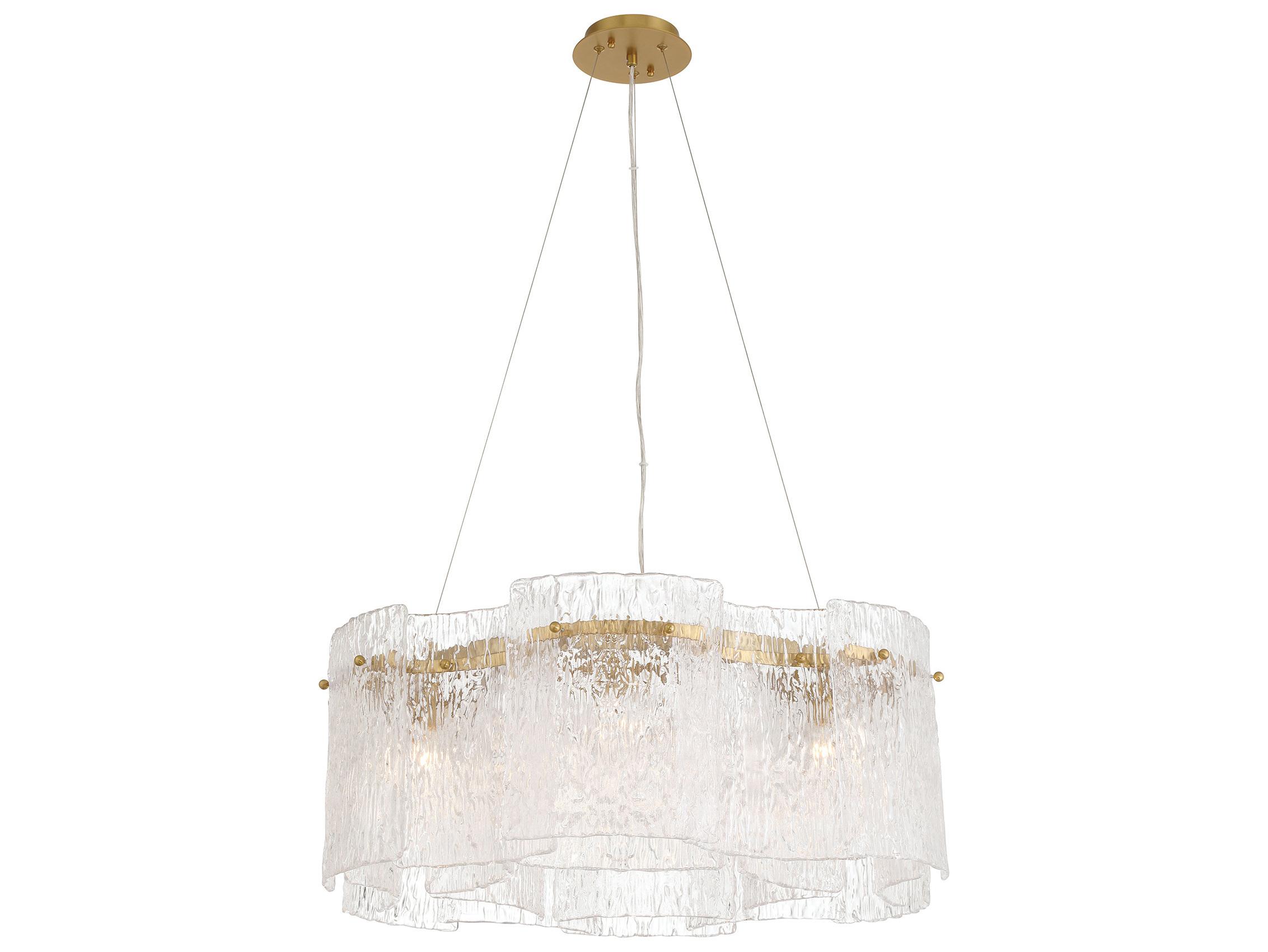 Metropolitan Brookstreet 6-Light Legacy Brass Drum Pendant