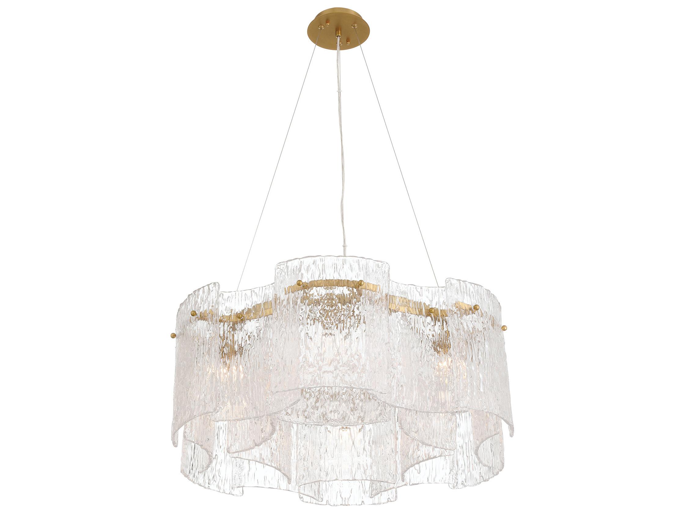 Metropolitan Brookstreet 6-Light Legacy Brass Drum Pendant