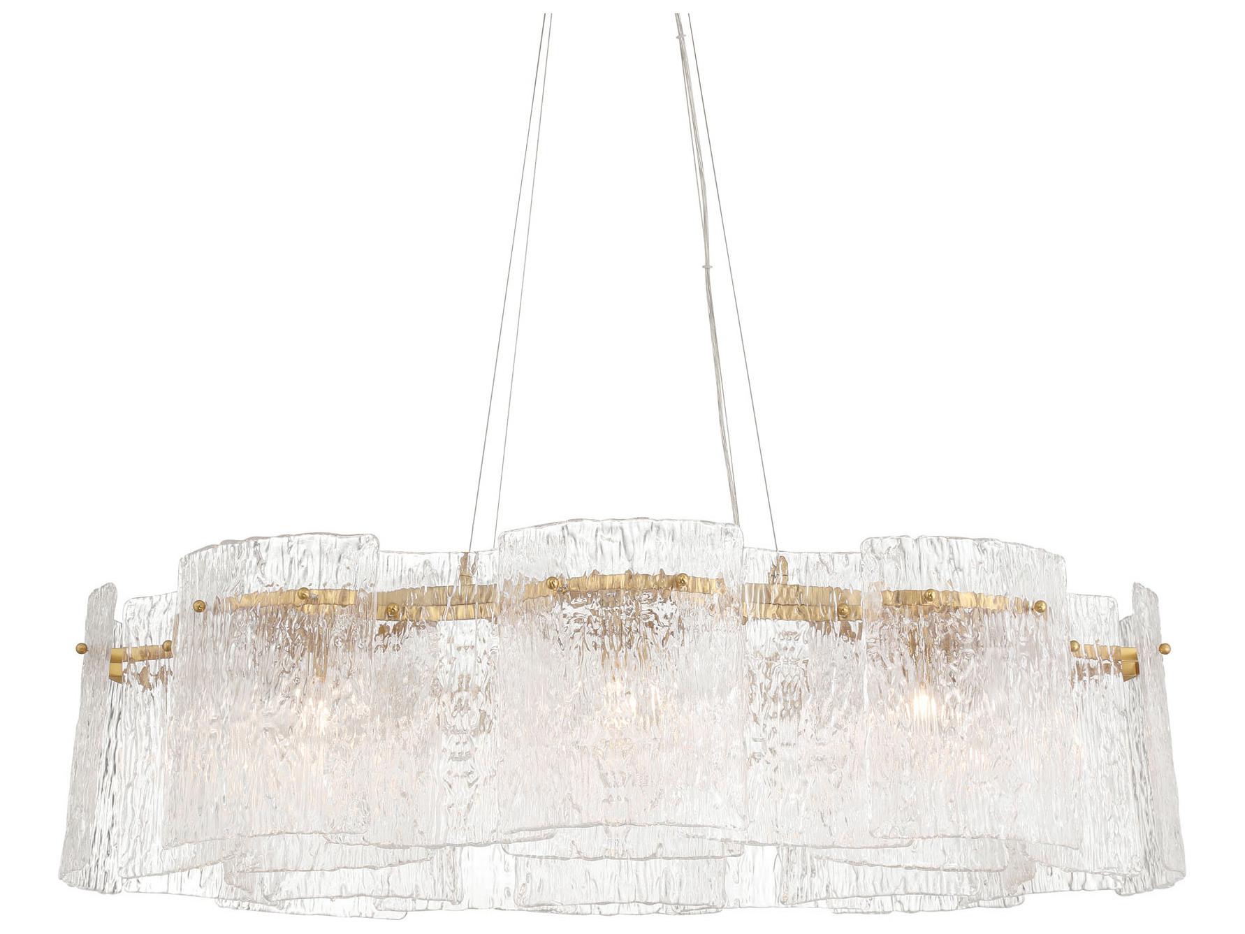 Metropolitan Brookstreet 8-Light Legacy Brass Drum Pendant