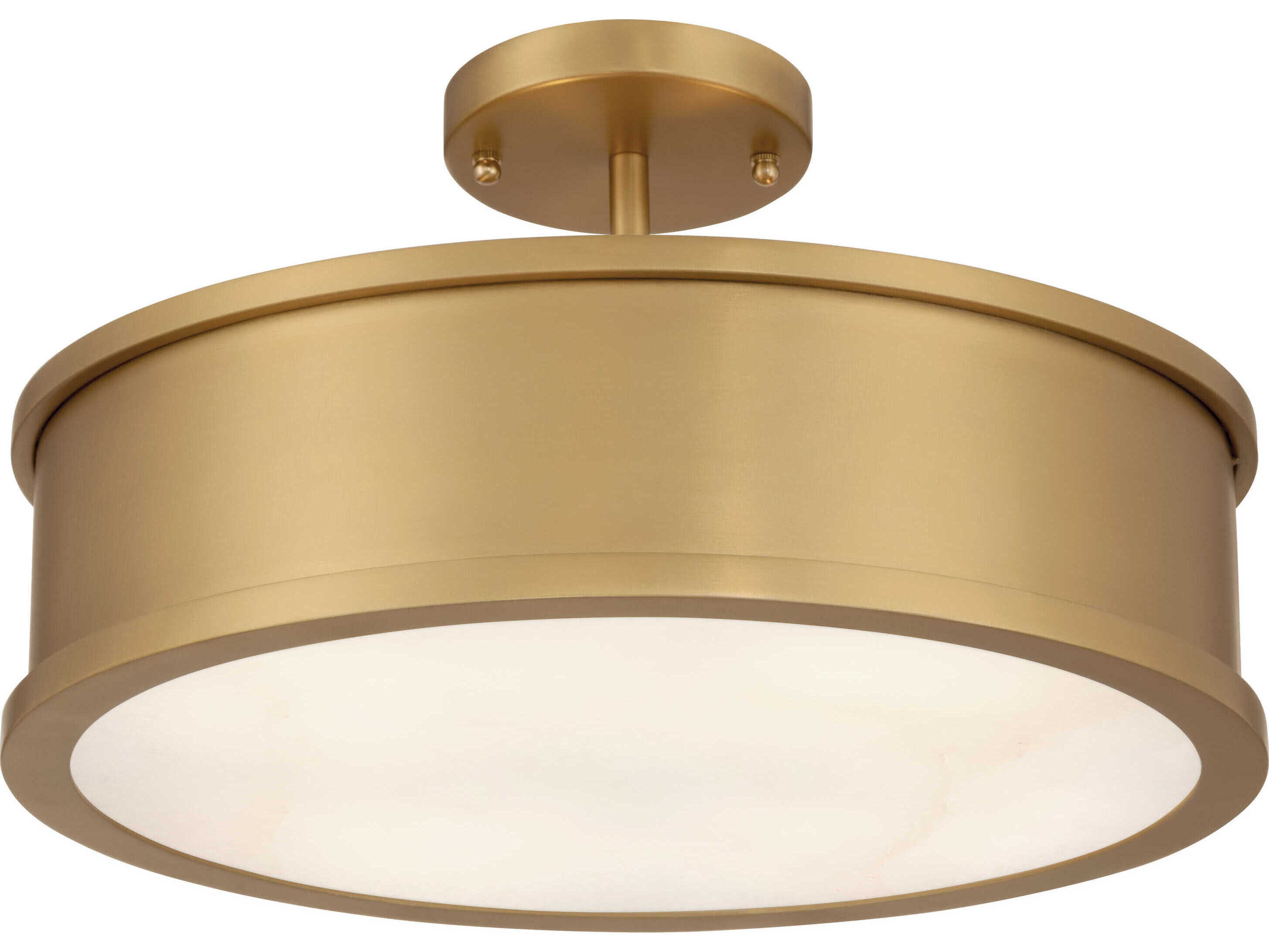 Metropolitan Wynn 4-Light Legacy Brass Round Flush Mount