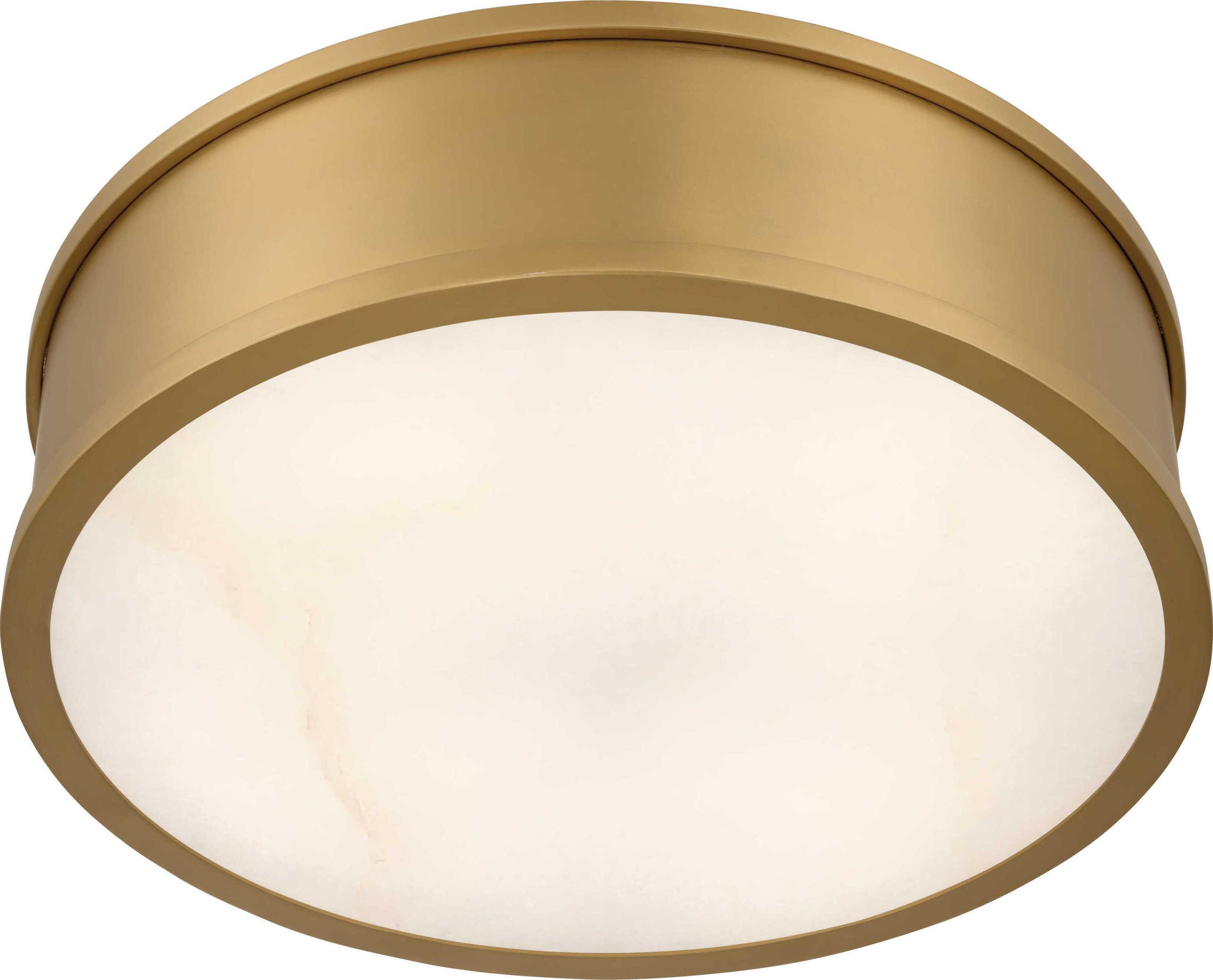 Metropolitan Wynn 4-Light Legacy Brass Round Flush Mount