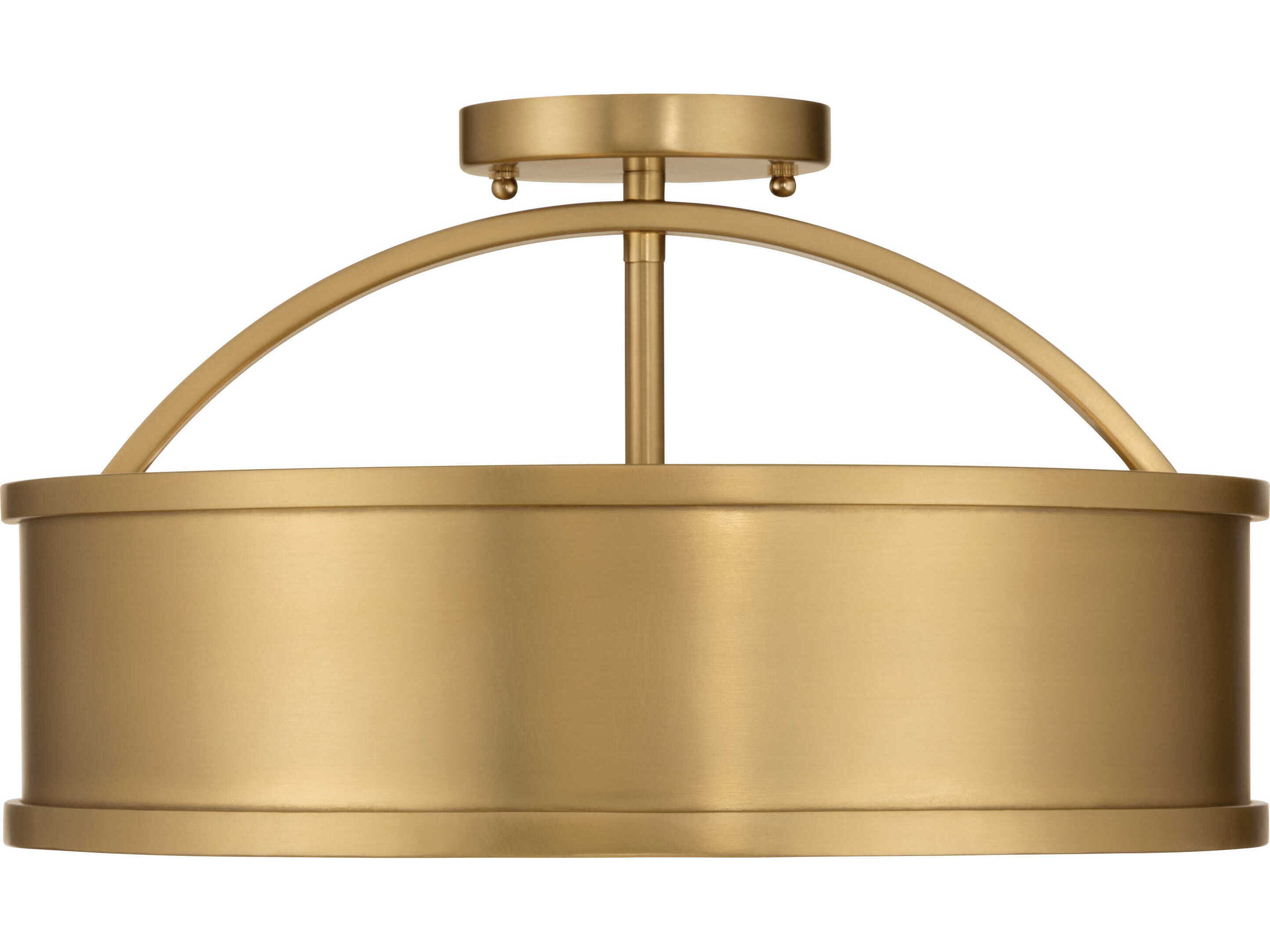 Metropolitan Wynn 4-Light Legacy Brass Round Flush Mount
