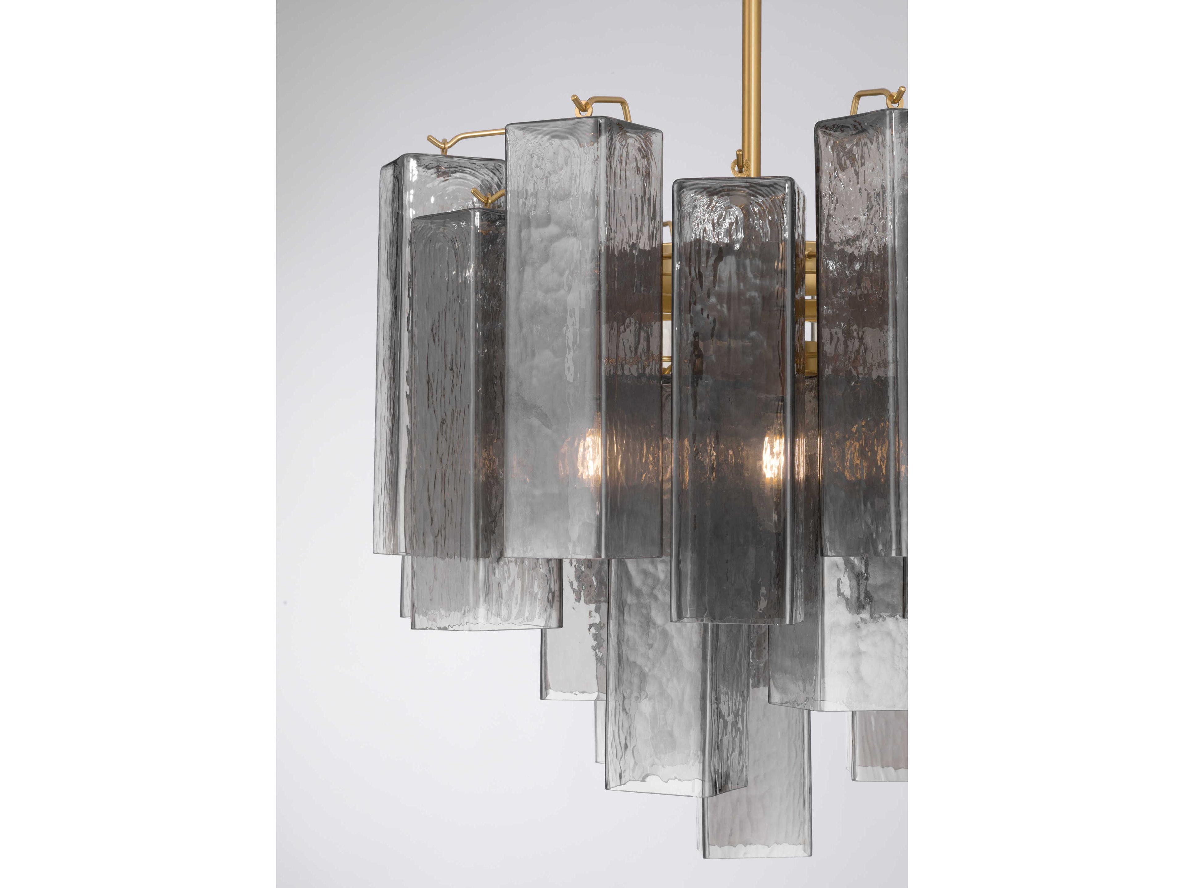 Metropolitan Torvento 6-Light Legacy Brass Globe Geometric Pendant