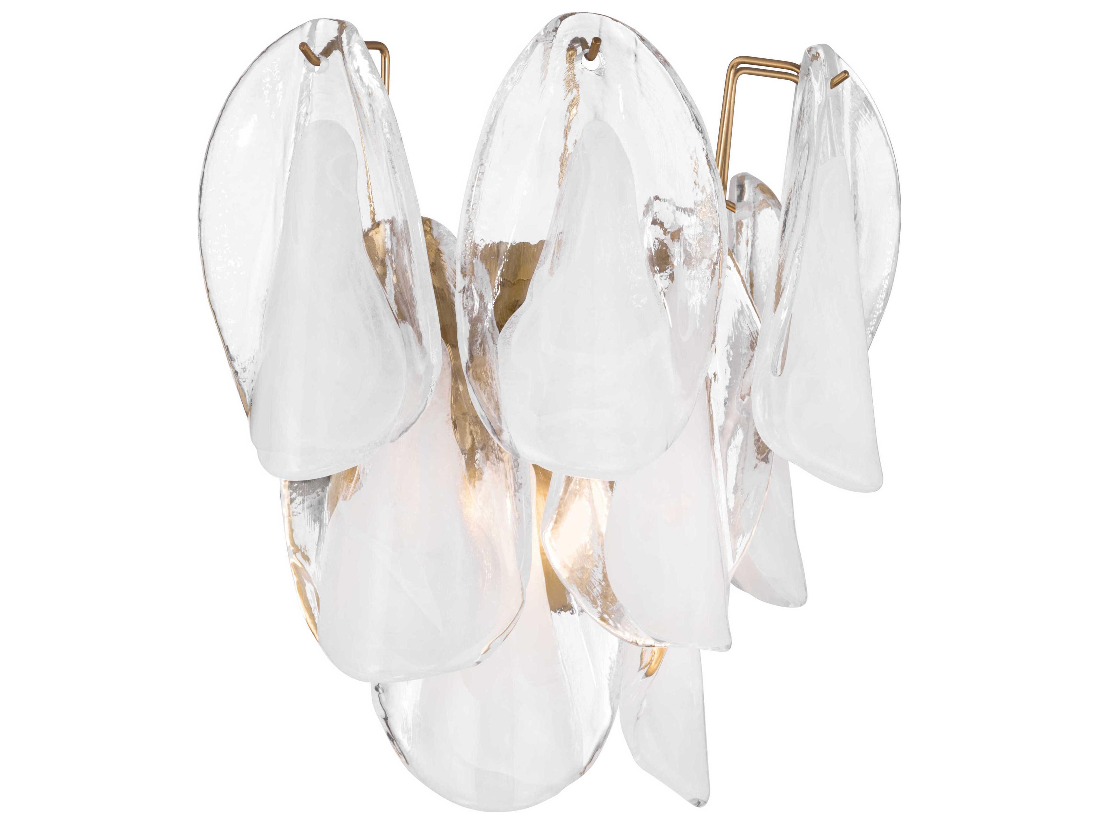 Metropolitan Verla Crest 2-Light Legacy Brass Wall Sconce