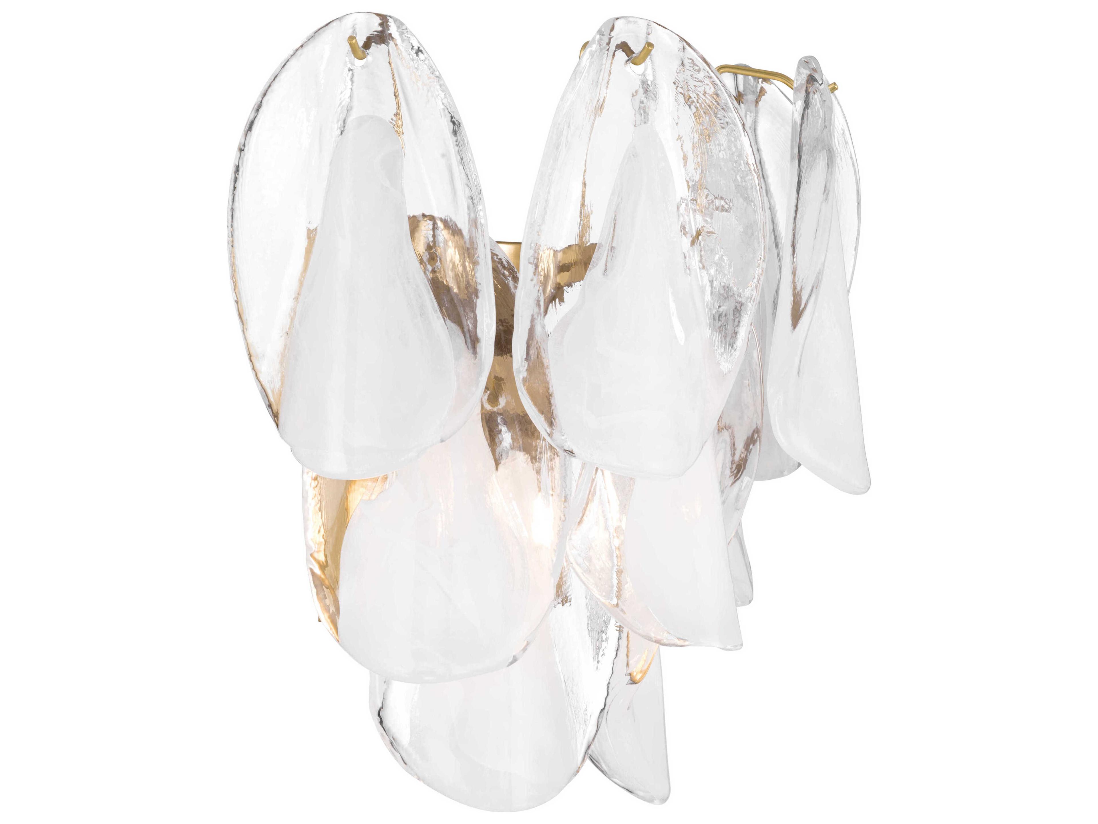 Metropolitan Verla Crest 2-Light Legacy Brass Wall Sconce