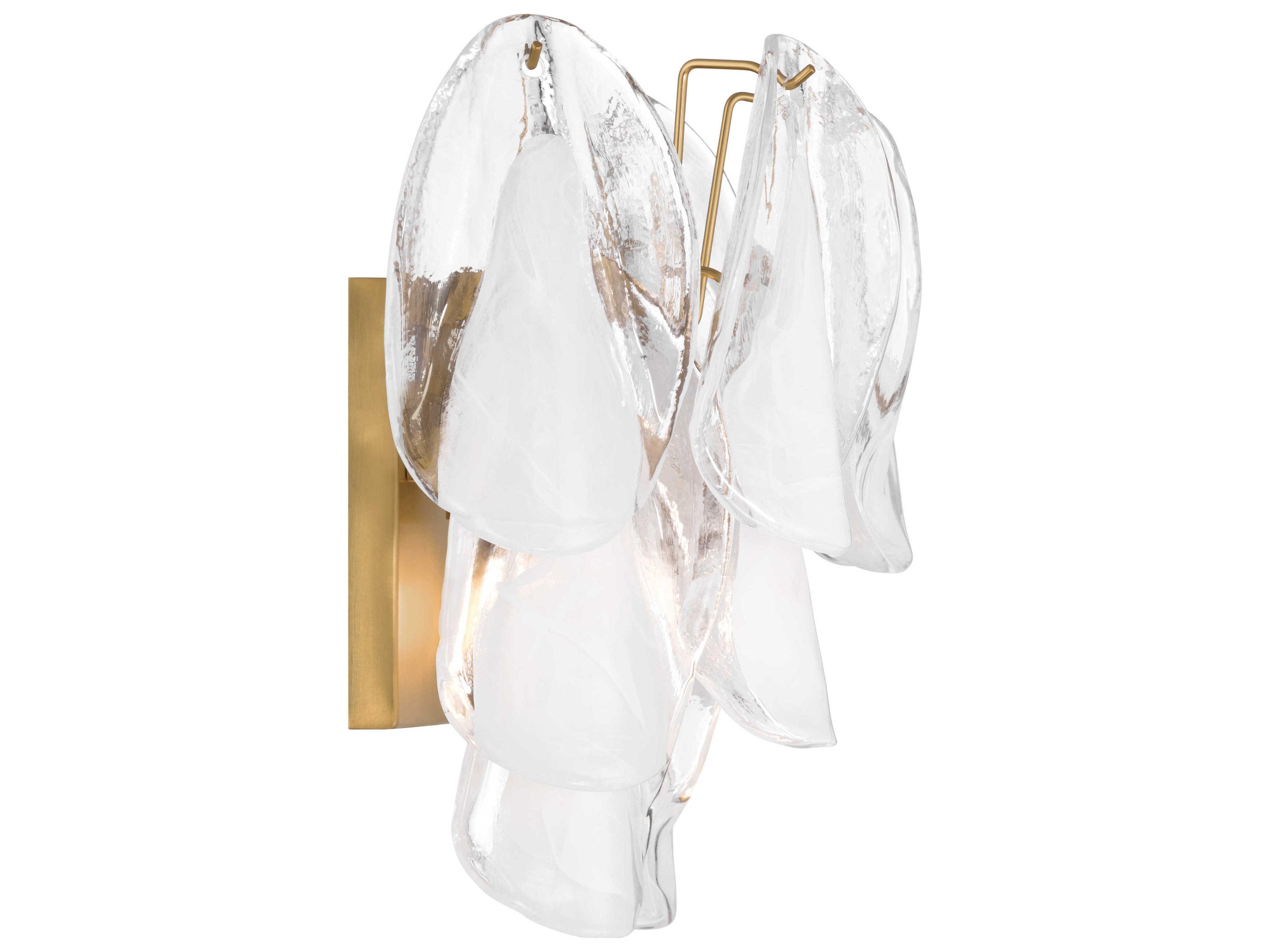 Metropolitan Verla Crest 2-Light Legacy Brass Wall Sconce