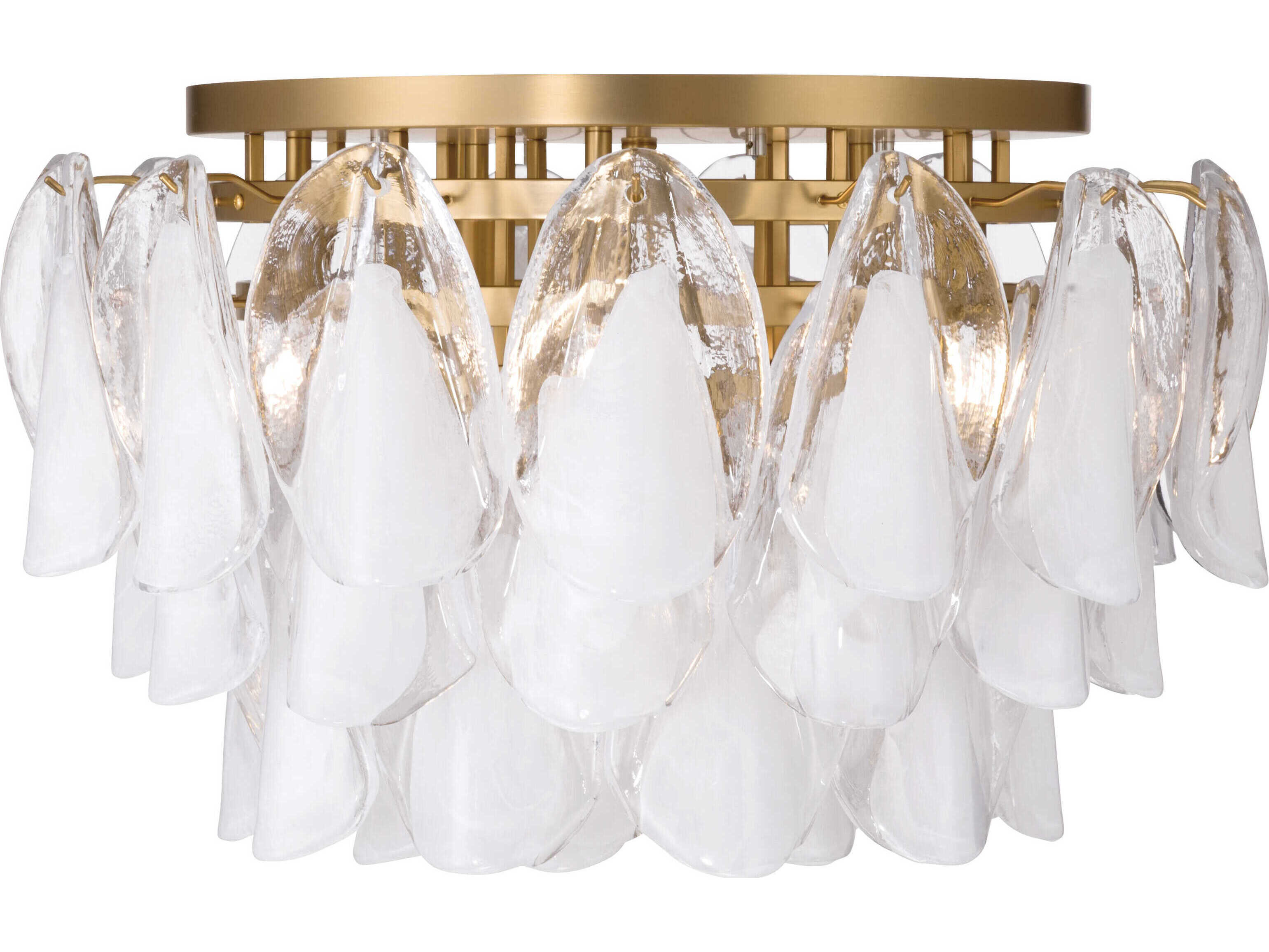 Metropolitan Verla Crest 6-Light Legacy Brass Flush Mount