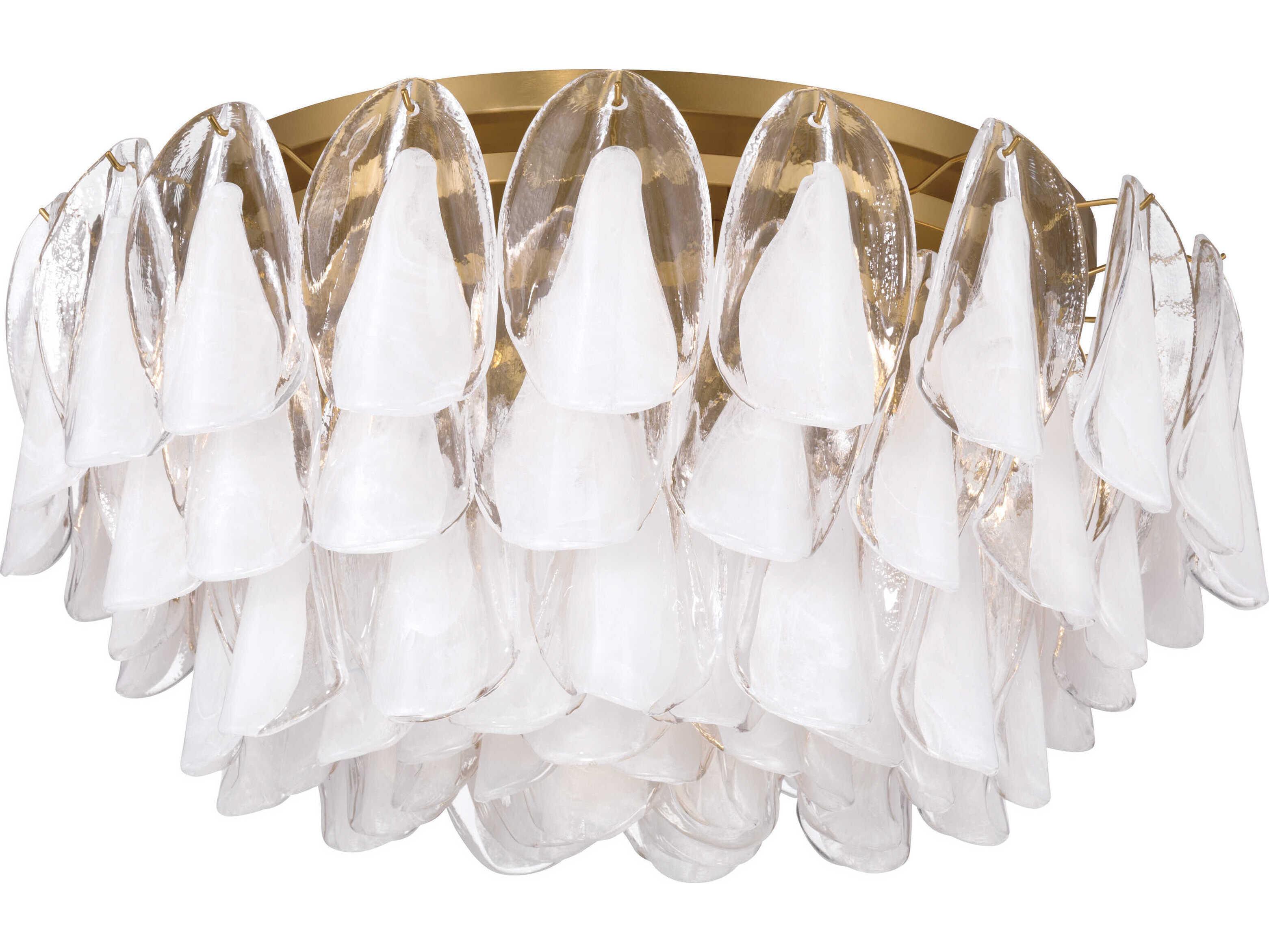 Metropolitan Verla Crest 11-Light Legacy Brass Flush Mount