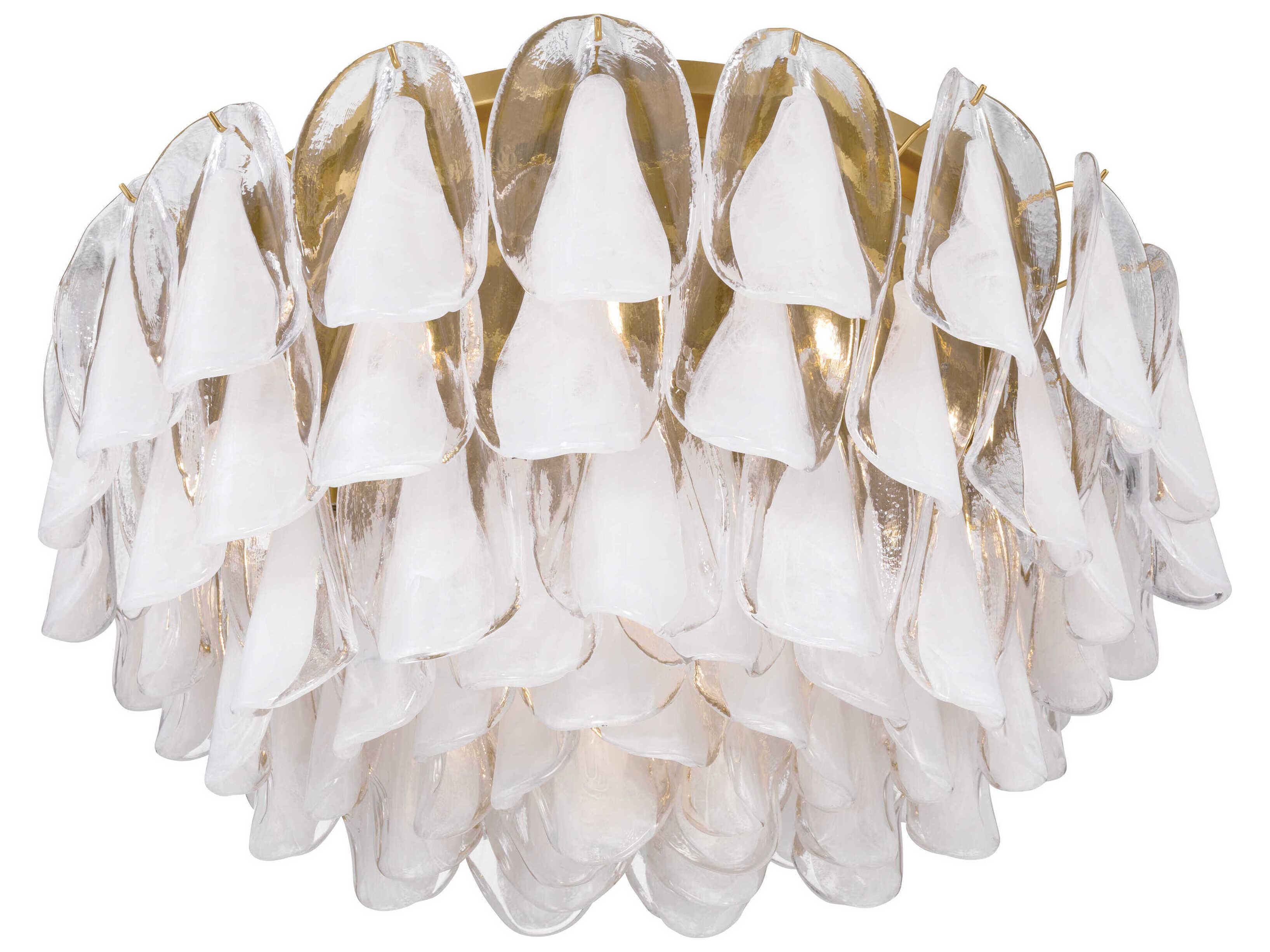 Metropolitan Verla Crest 11-Light Legacy Brass Flush Mount