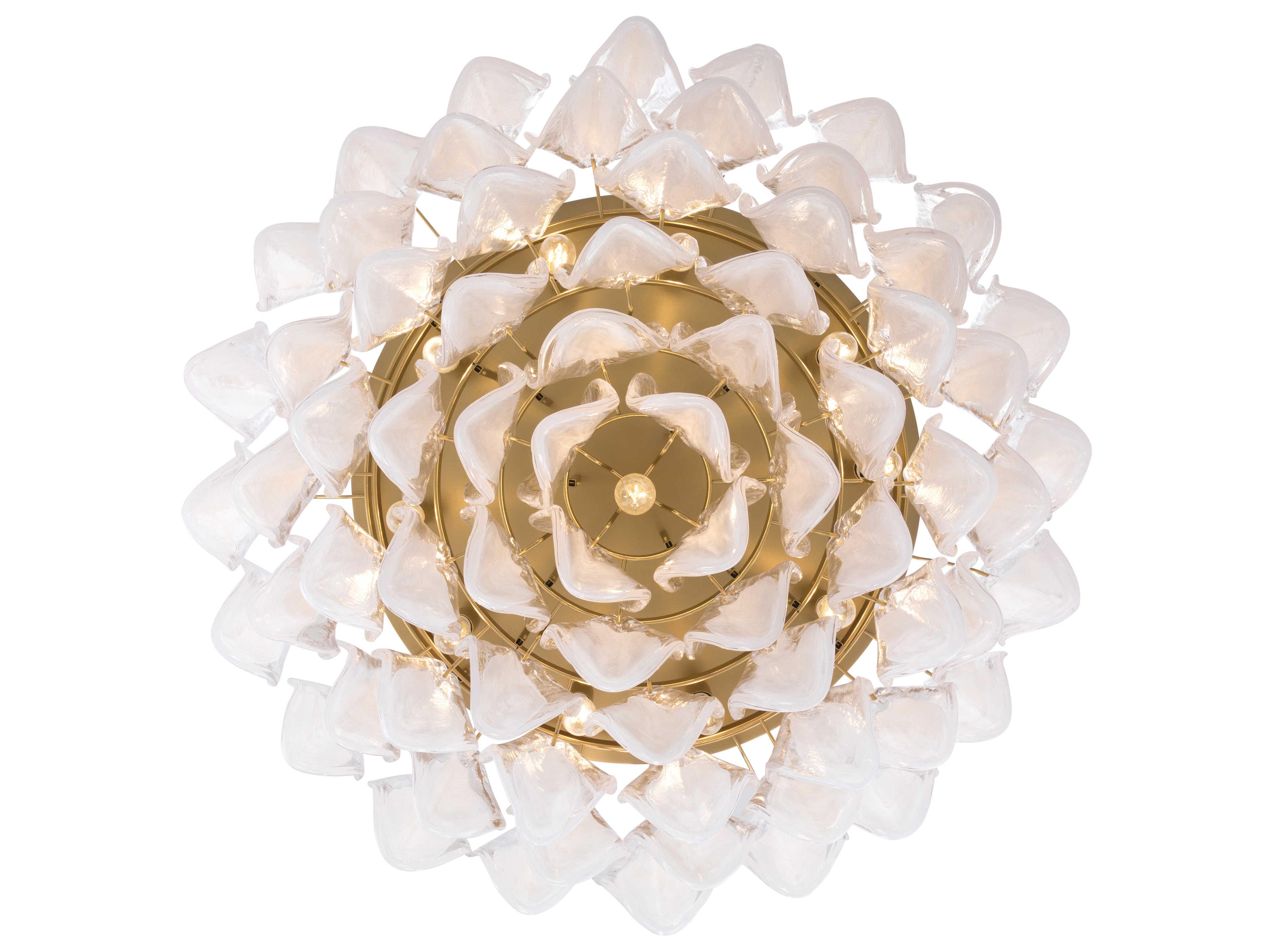 Metropolitan Verla Crest 11-Light Legacy Brass Flush Mount