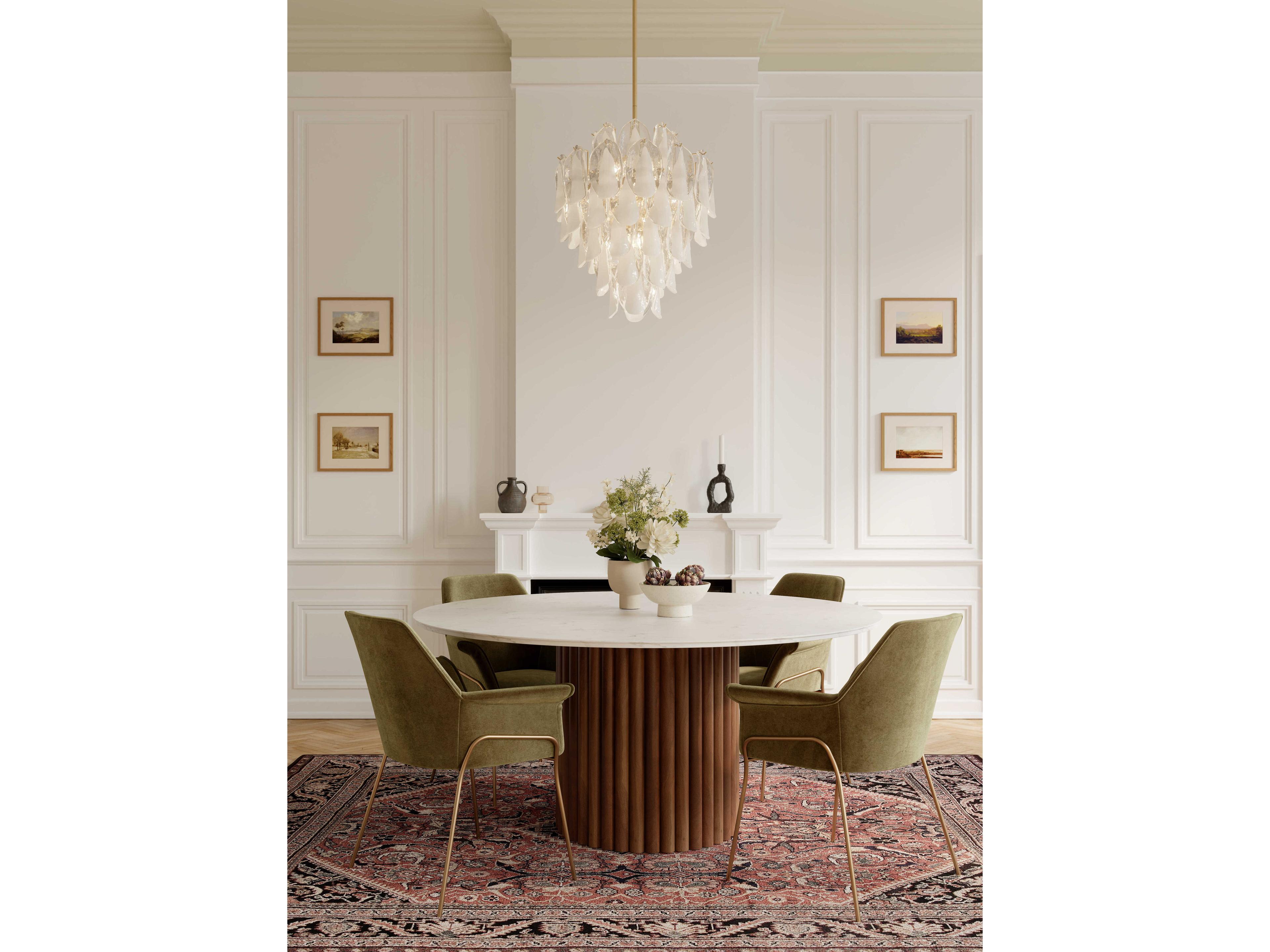 Metropolitan Verla Crest 13-Light Legacy Brass Pendant