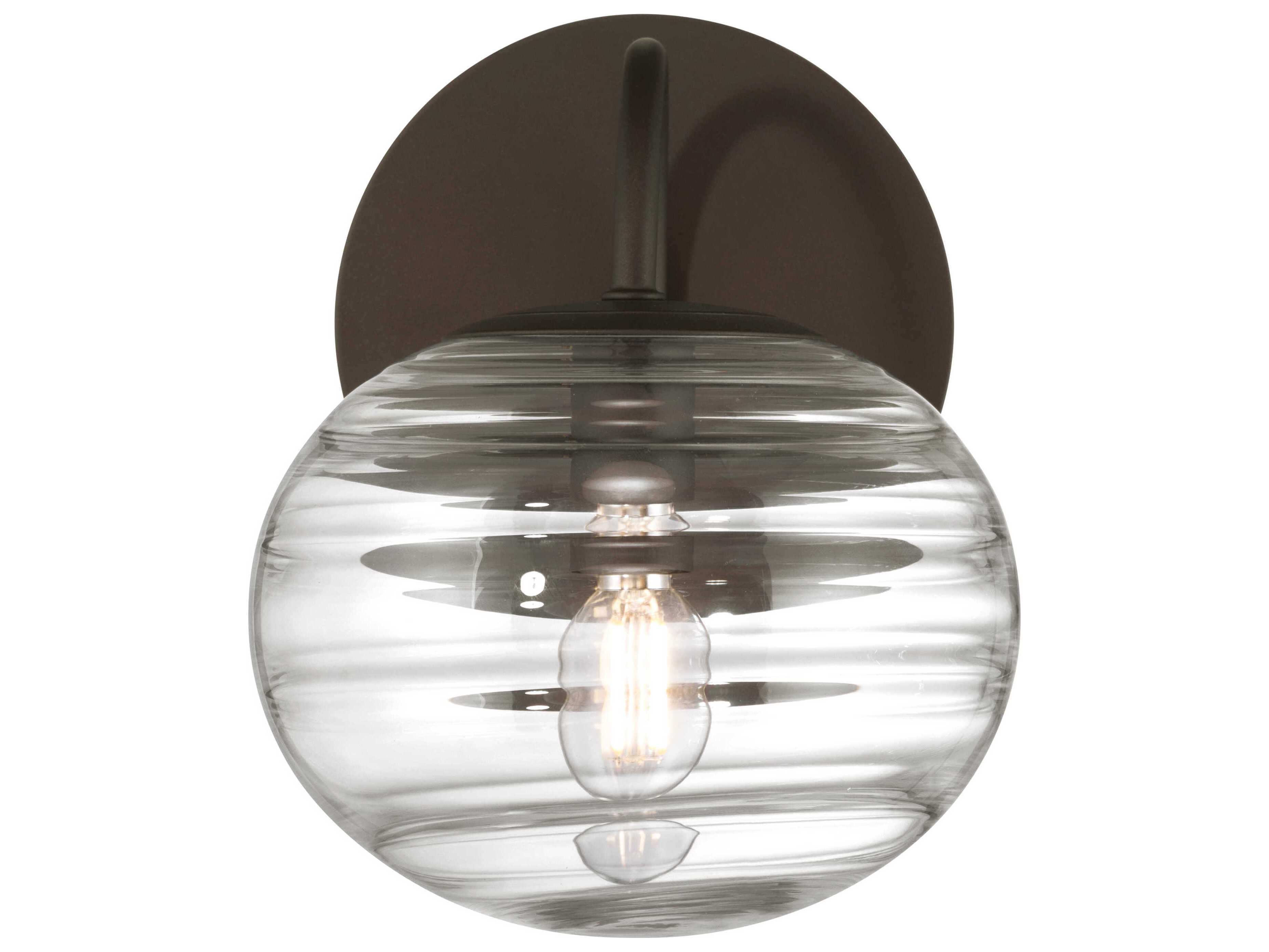 Metropolitan Lenora 1-Light Dark Bronze Wall Sconce