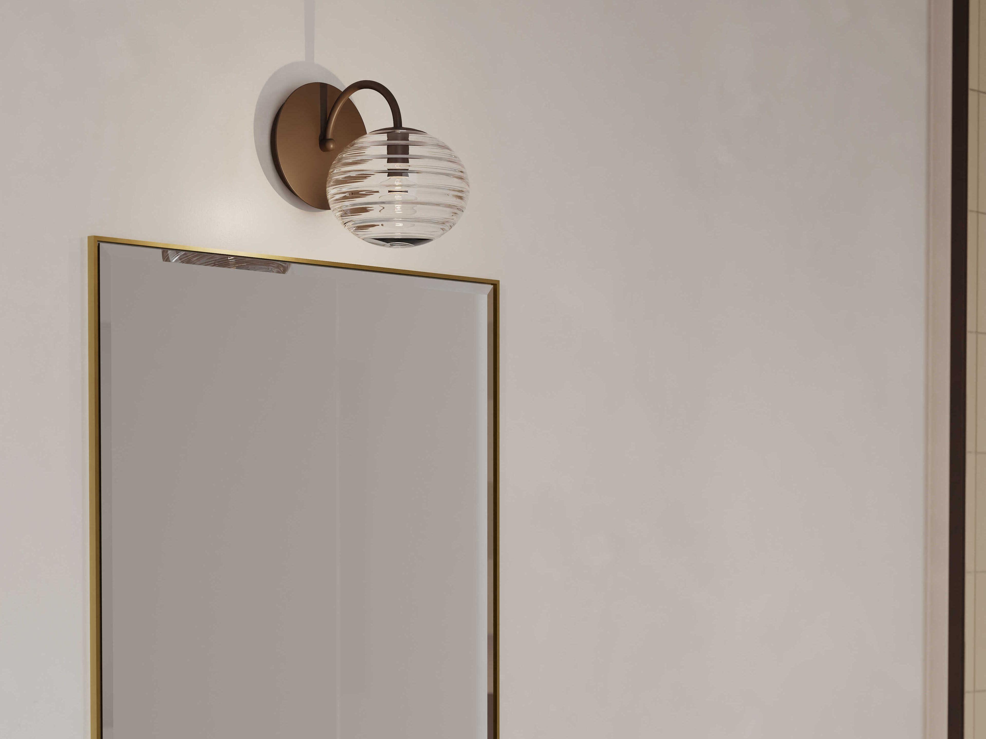 Metropolitan Lenora 1-Light Dark Bronze Wall Sconce