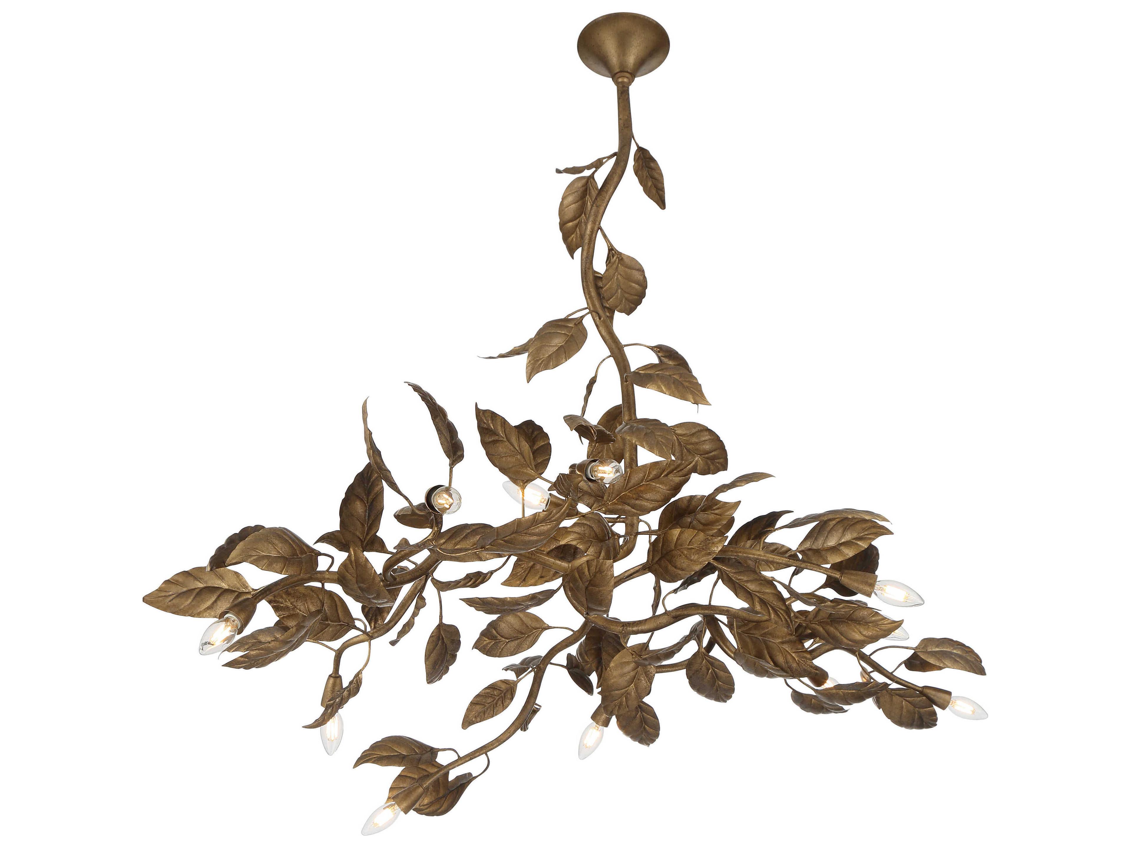 Metropolitan Seraphine 11-Light Weathered Gold Island Pendant