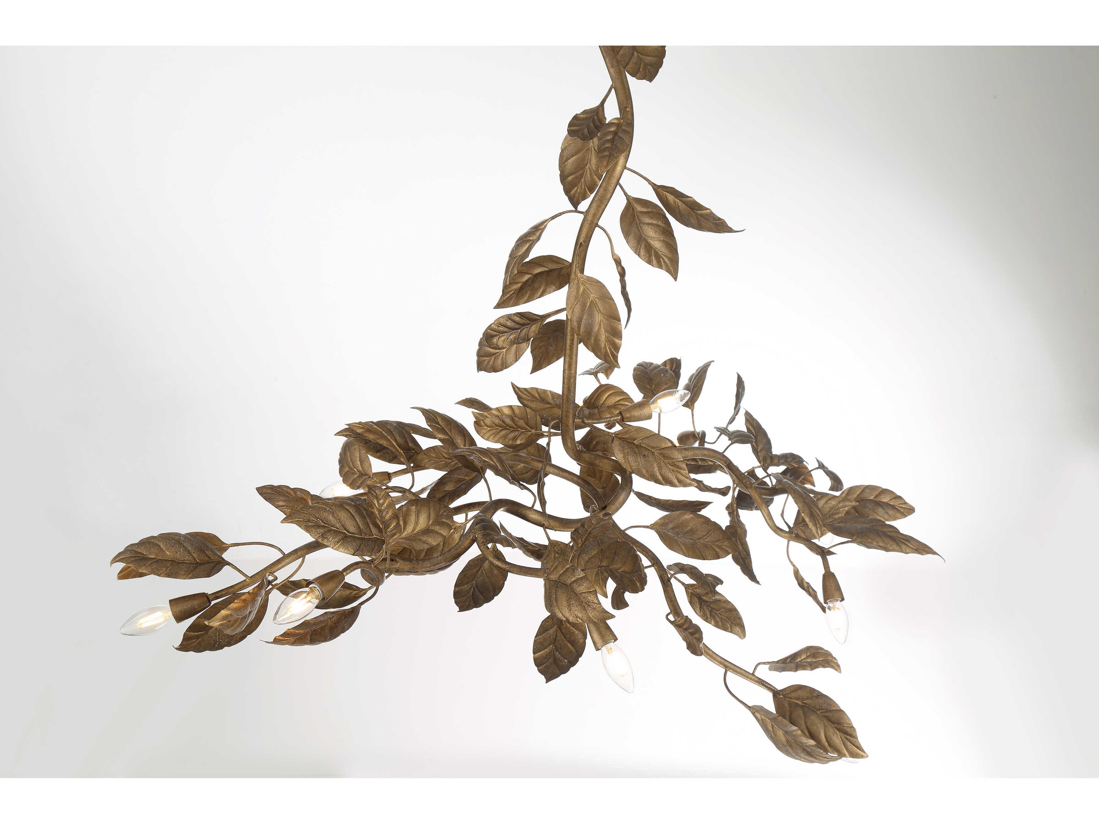 Metropolitan Seraphine 11-Light Weathered Gold Island Pendant