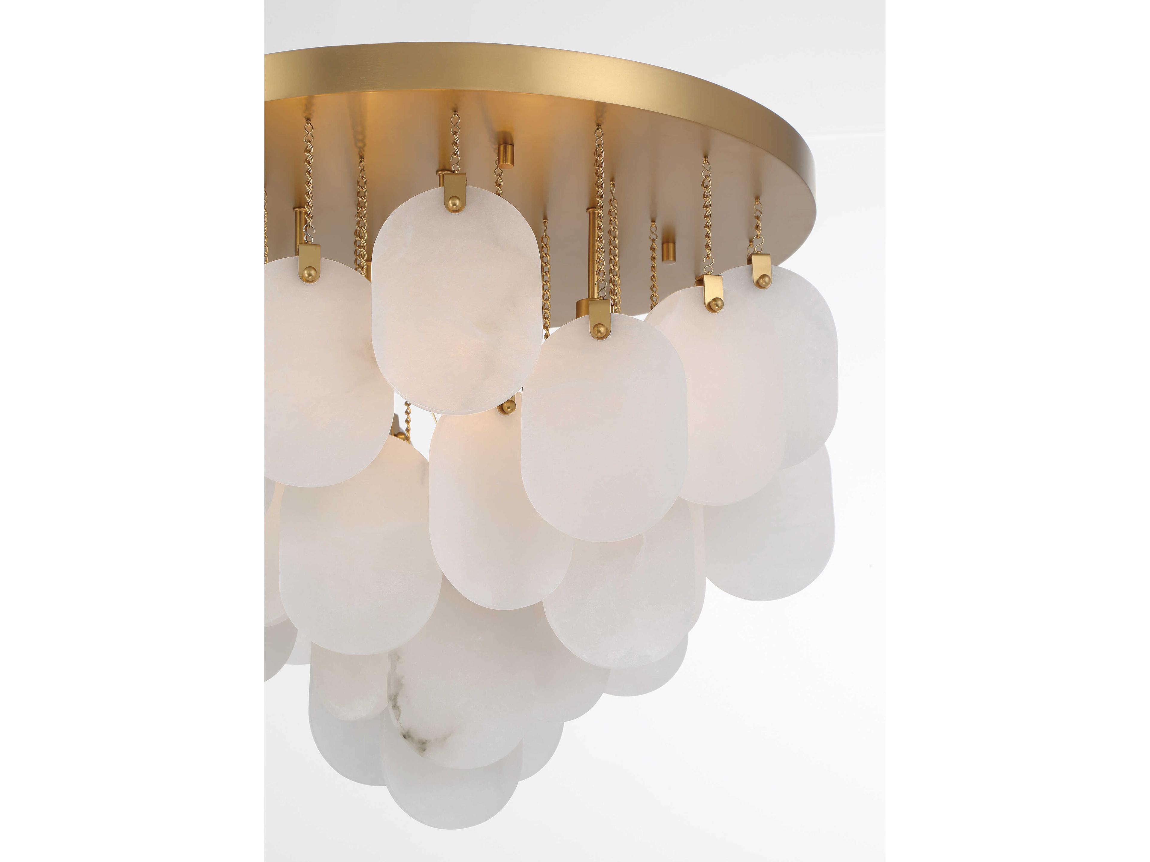 Metropolitan Velisse 5-Light Legacy Brass Semi Flush Mount