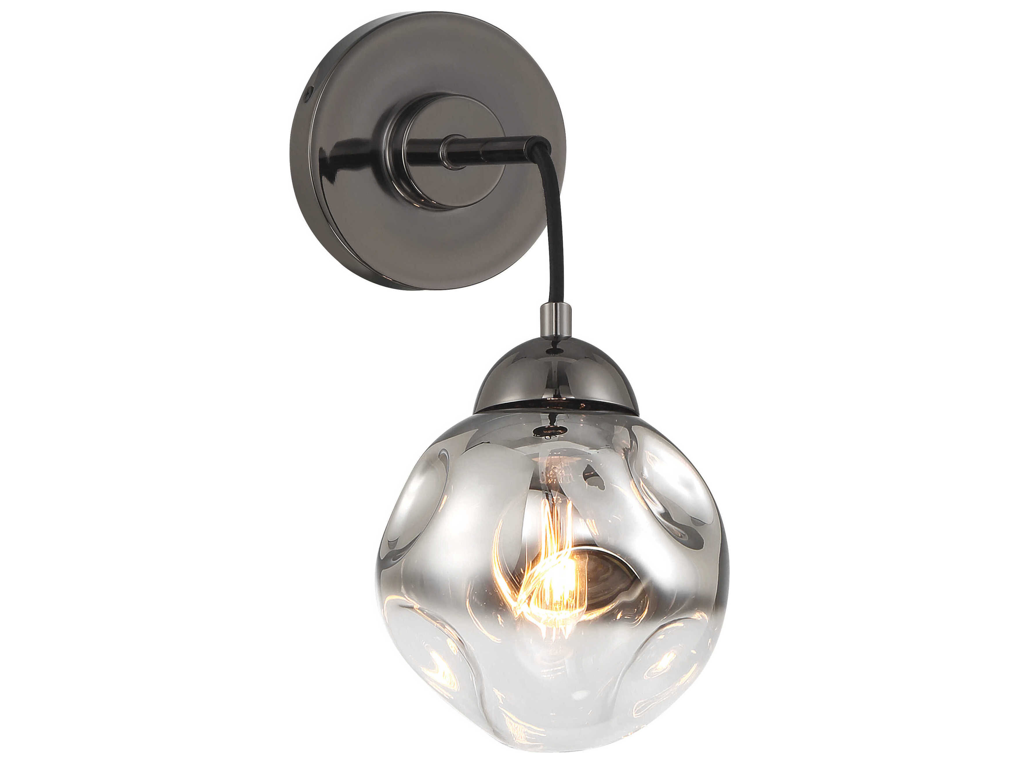Metropolitan Neveh 1-Light Gun Metal Gunmetal Globe Mini Pendant