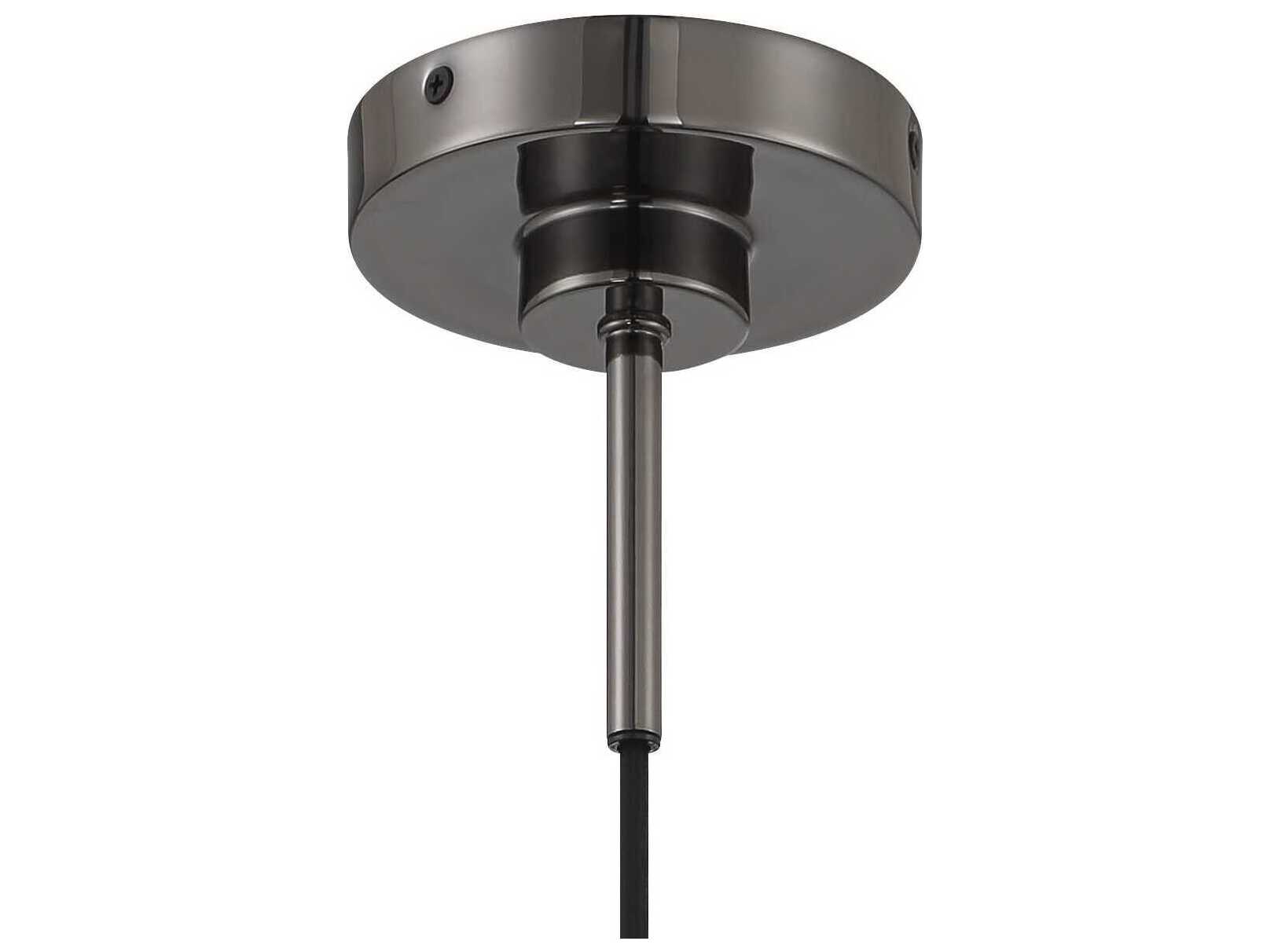 Metropolitan Neveh 1-Light Gun Metal Gunmetal Globe Mini Pendant