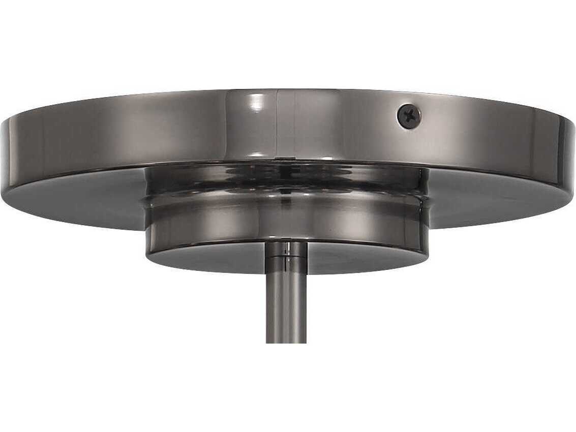 Metropolitan Neveh 12-Light Gun Metal Gunmetal Globe Semi Flush Mount