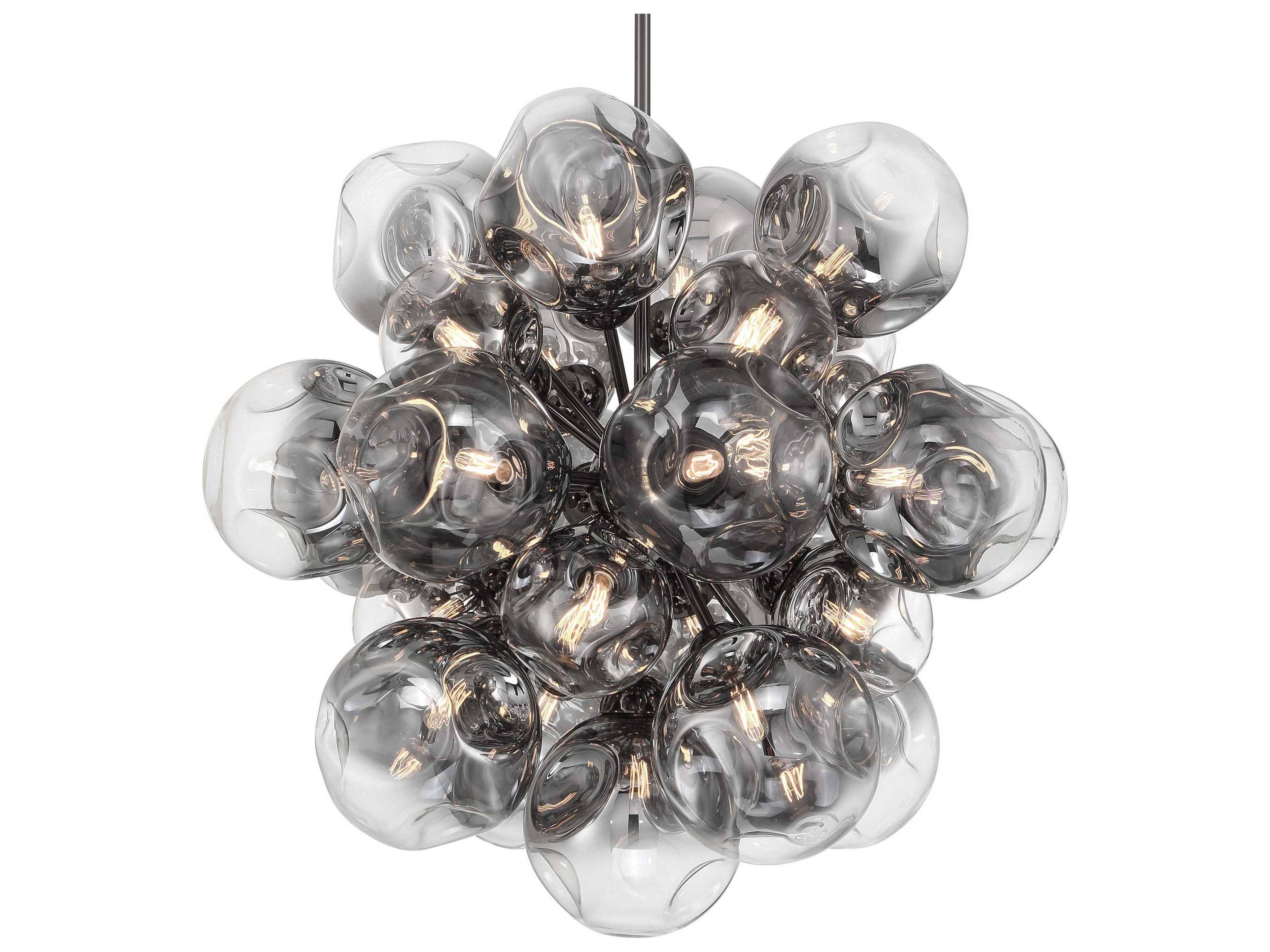 Metropolitan Neveh 25-Light Gun Metal Gunmetal Globe Pendant