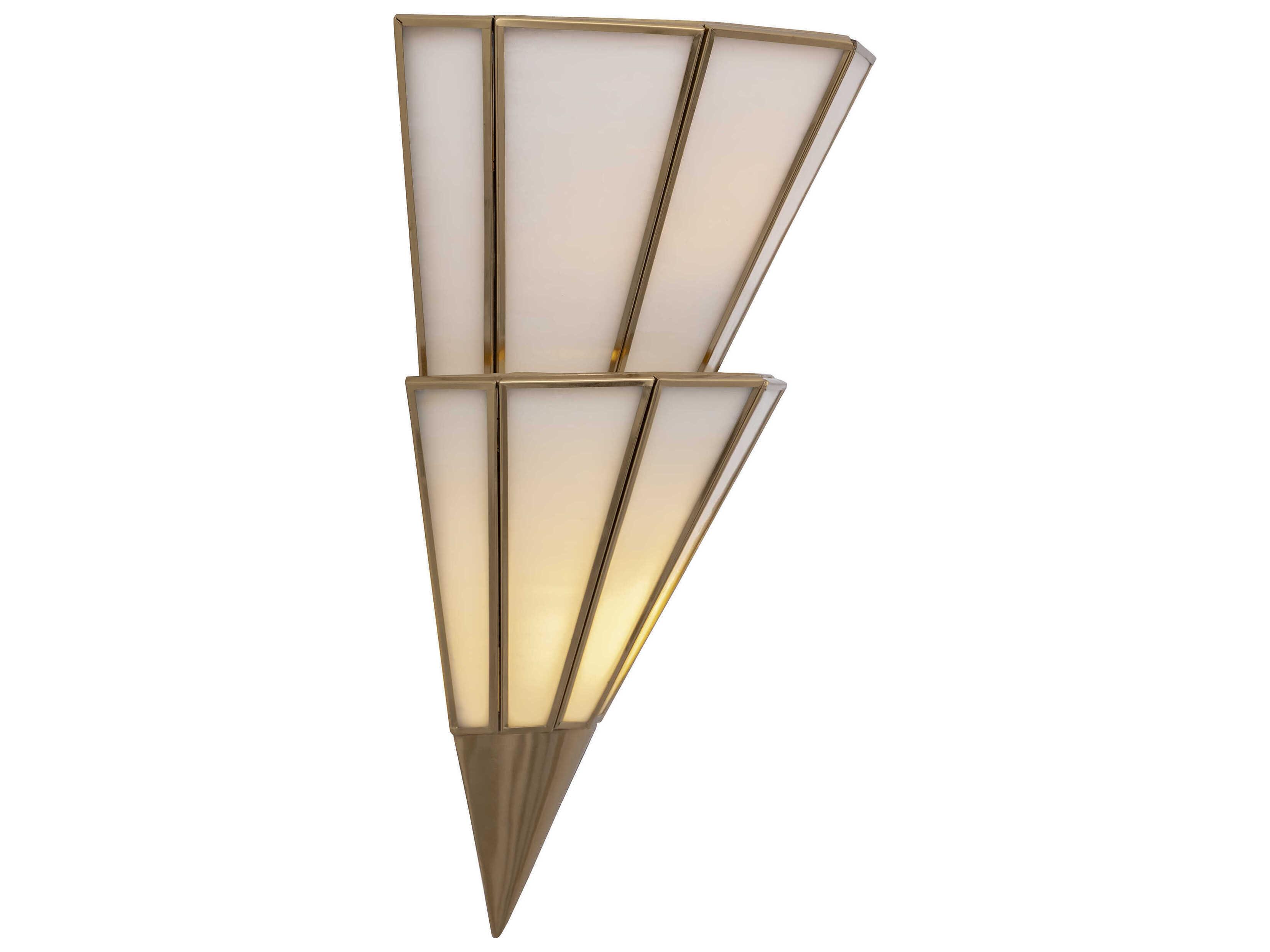 Metropolitan Jaxen 2-Light Legacy Brass Wall Sconce