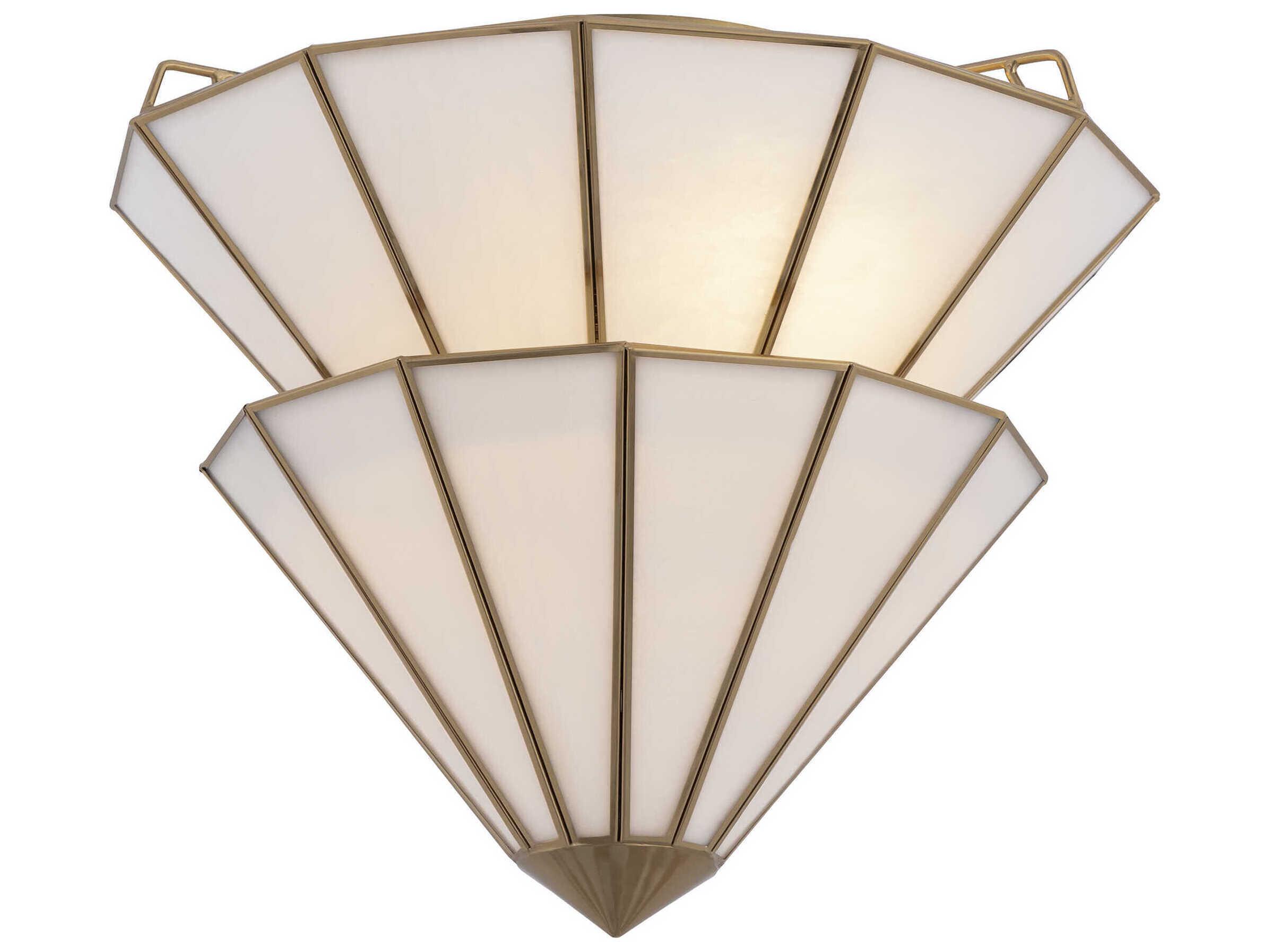 Metropolitan Jaxen 3-Light Legacy Brass Tiered Semi Flush Mount