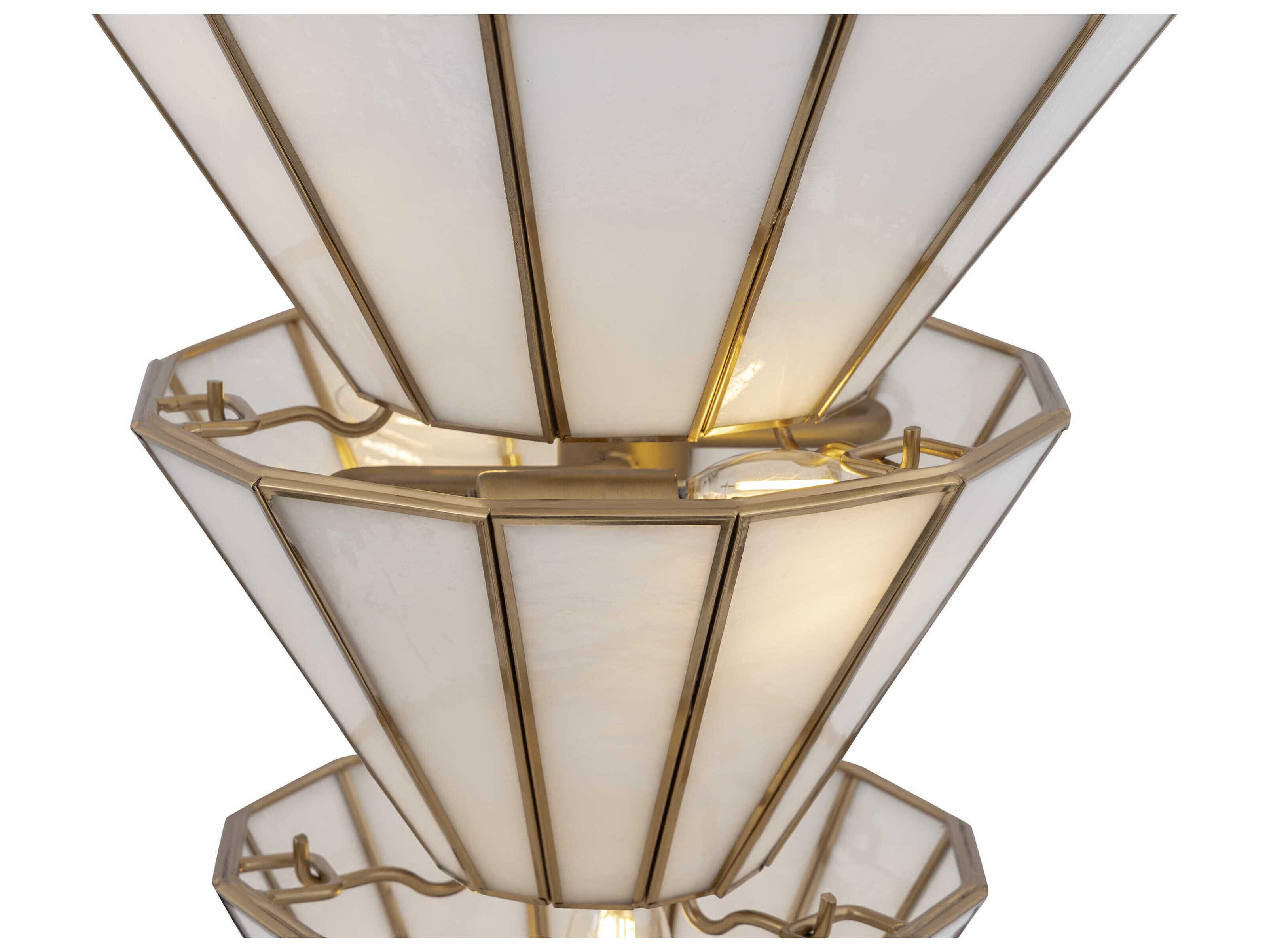 Metropolitan Jaxen 5-Light Legacy Brass Tiered Pendant
