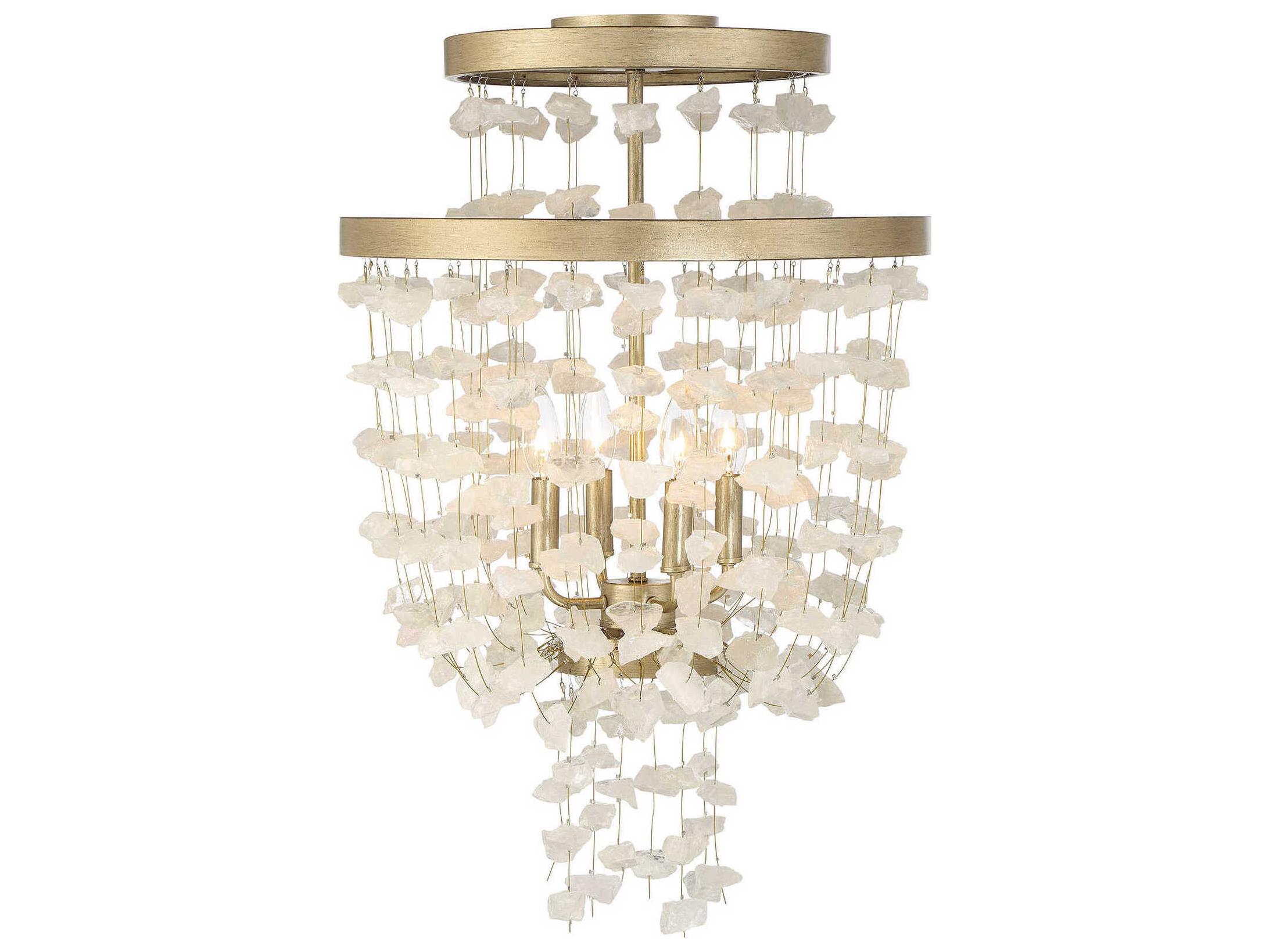 Metropolitan Stonybrook 4-Light Havana Gold Pendant