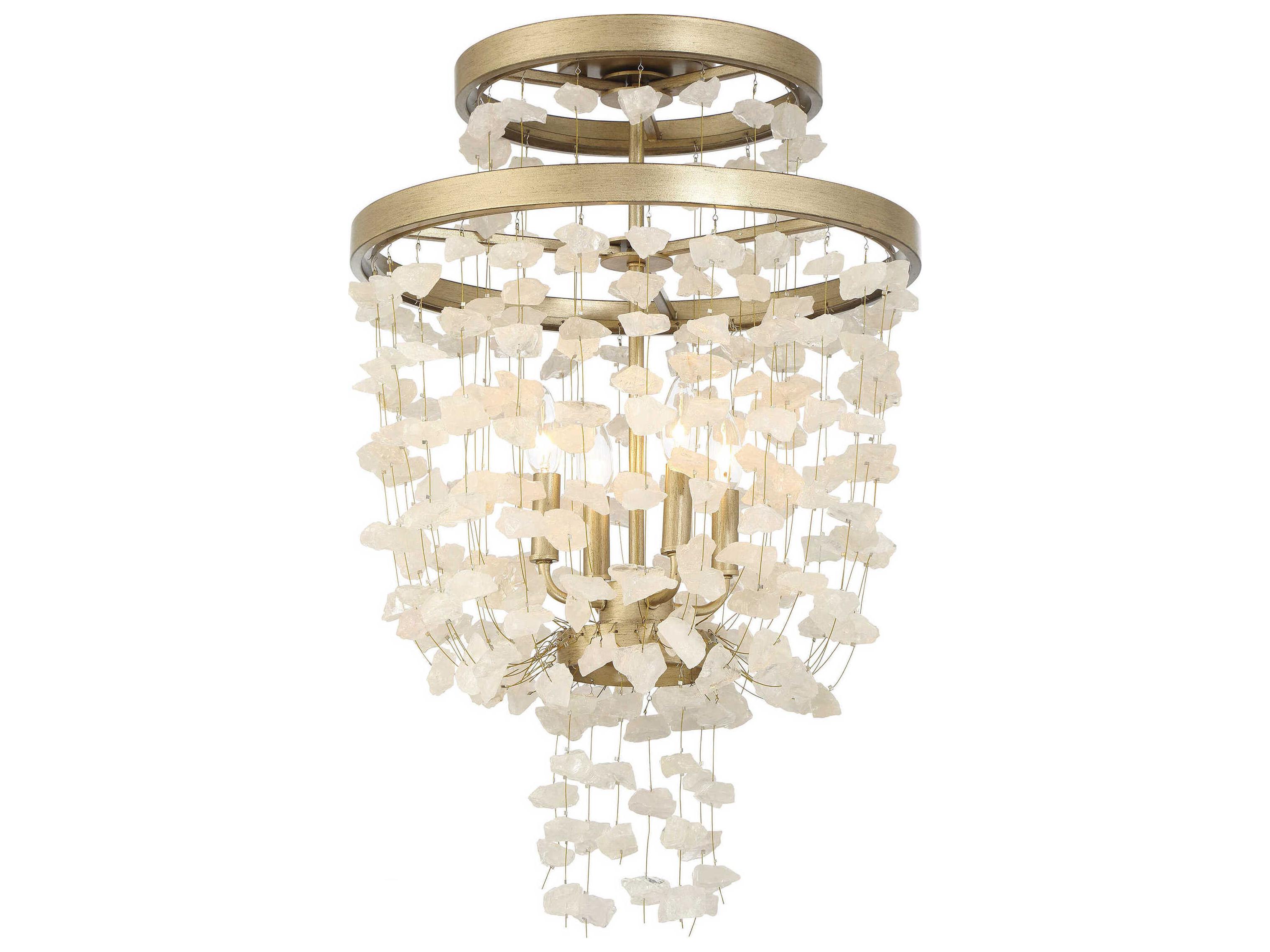 Metropolitan Stonybrook 4-Light Havana Gold Pendant