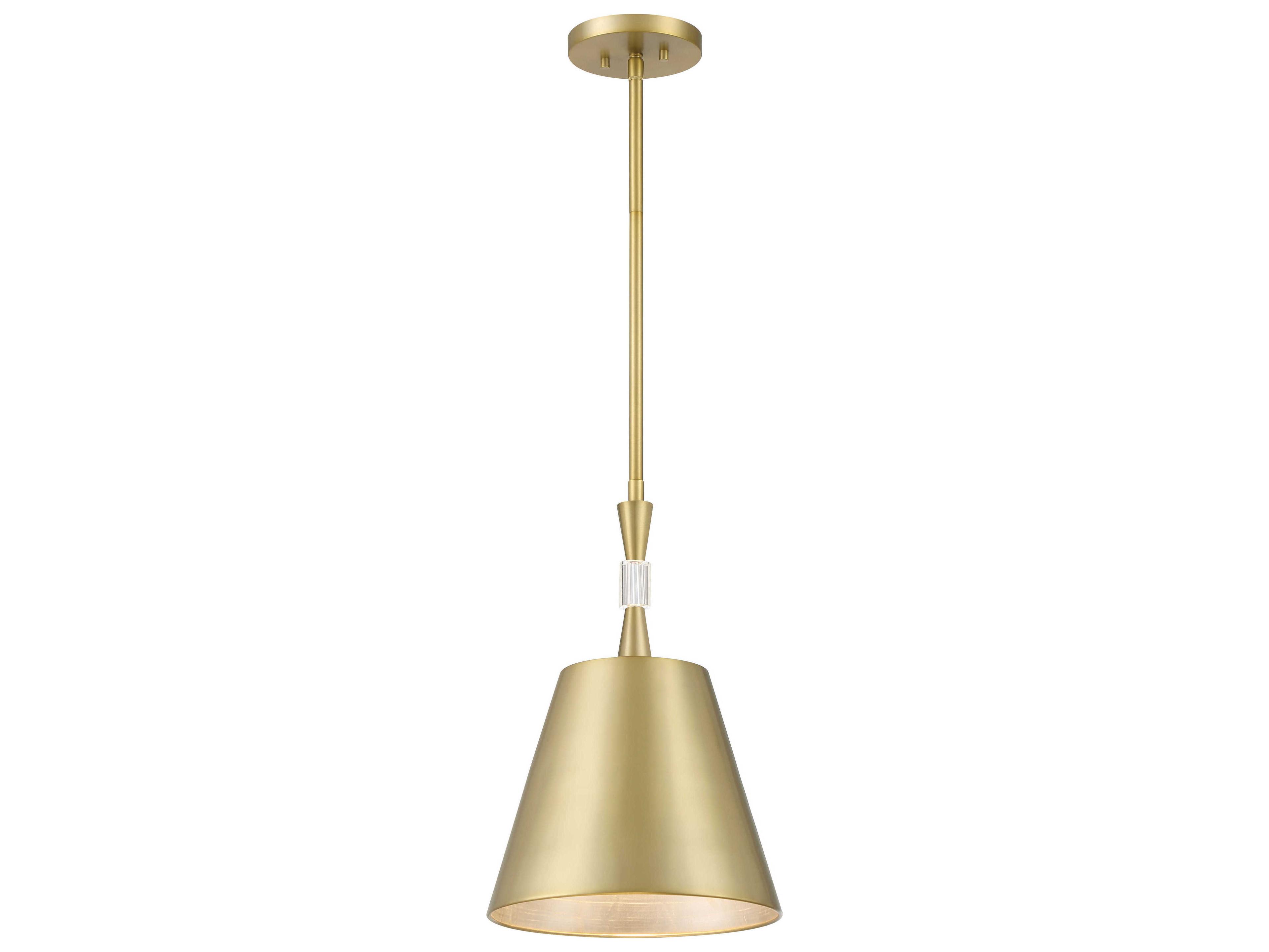 Metropolitan Baratti 1-Light Soft Brass Crystal Mini Pendant