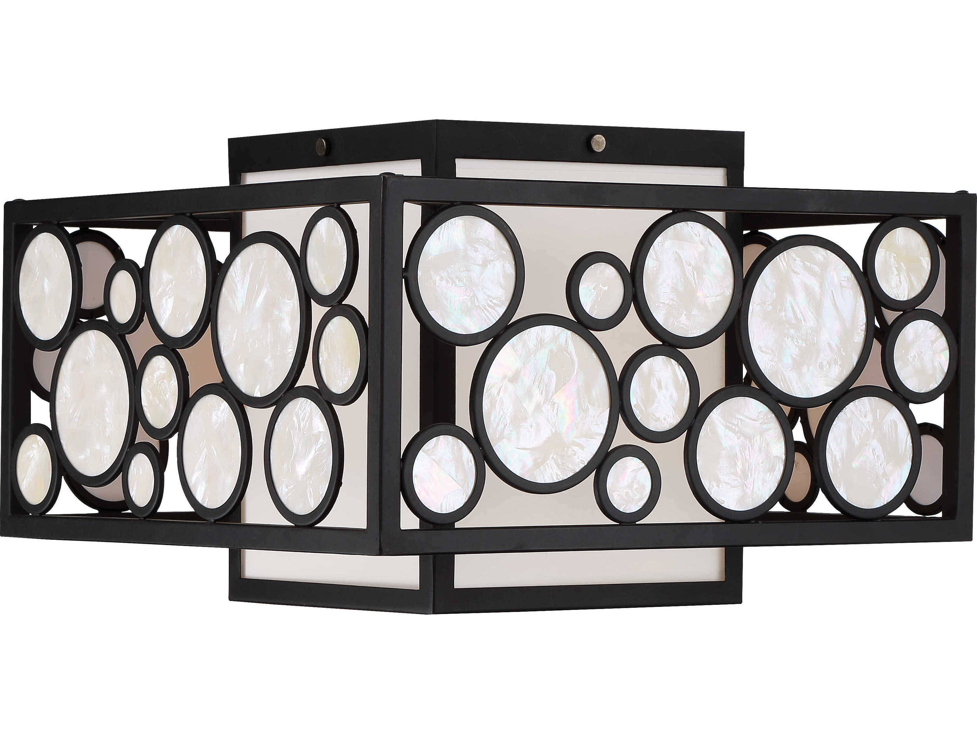Metropolitan Mosaic 2-Light Oil Rubbed Bronze Geometric Flush Mount