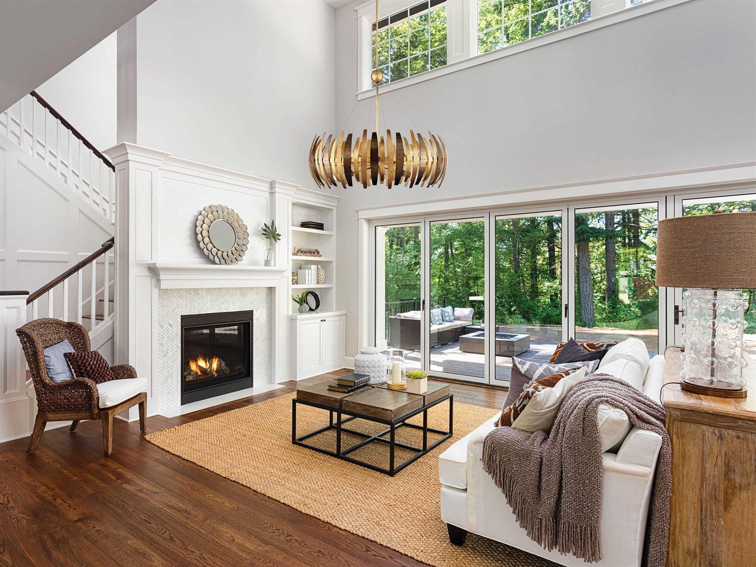 Metropolitan Manitou 8-Light Ardor Gold Geometric Pendant