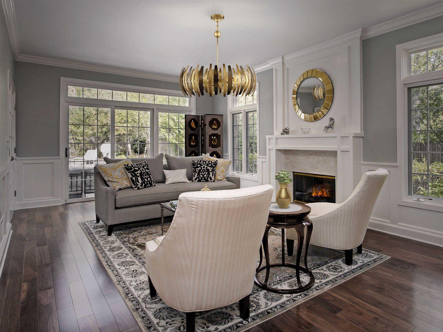 Metropolitan Manitou 8-Light Ardor Gold Geometric Pendant