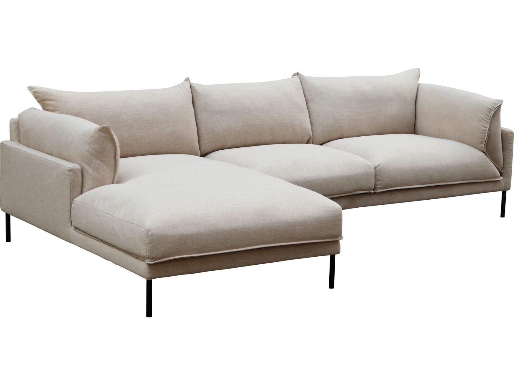 Moe's Home Brown Upholstered Sectional Sofa