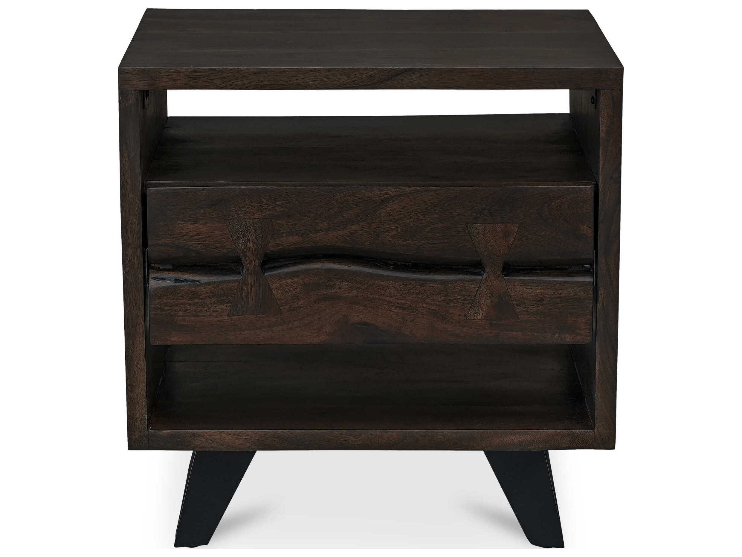 Moe's Home Madagascar 1-Drawer Acacia Wood Nightstand