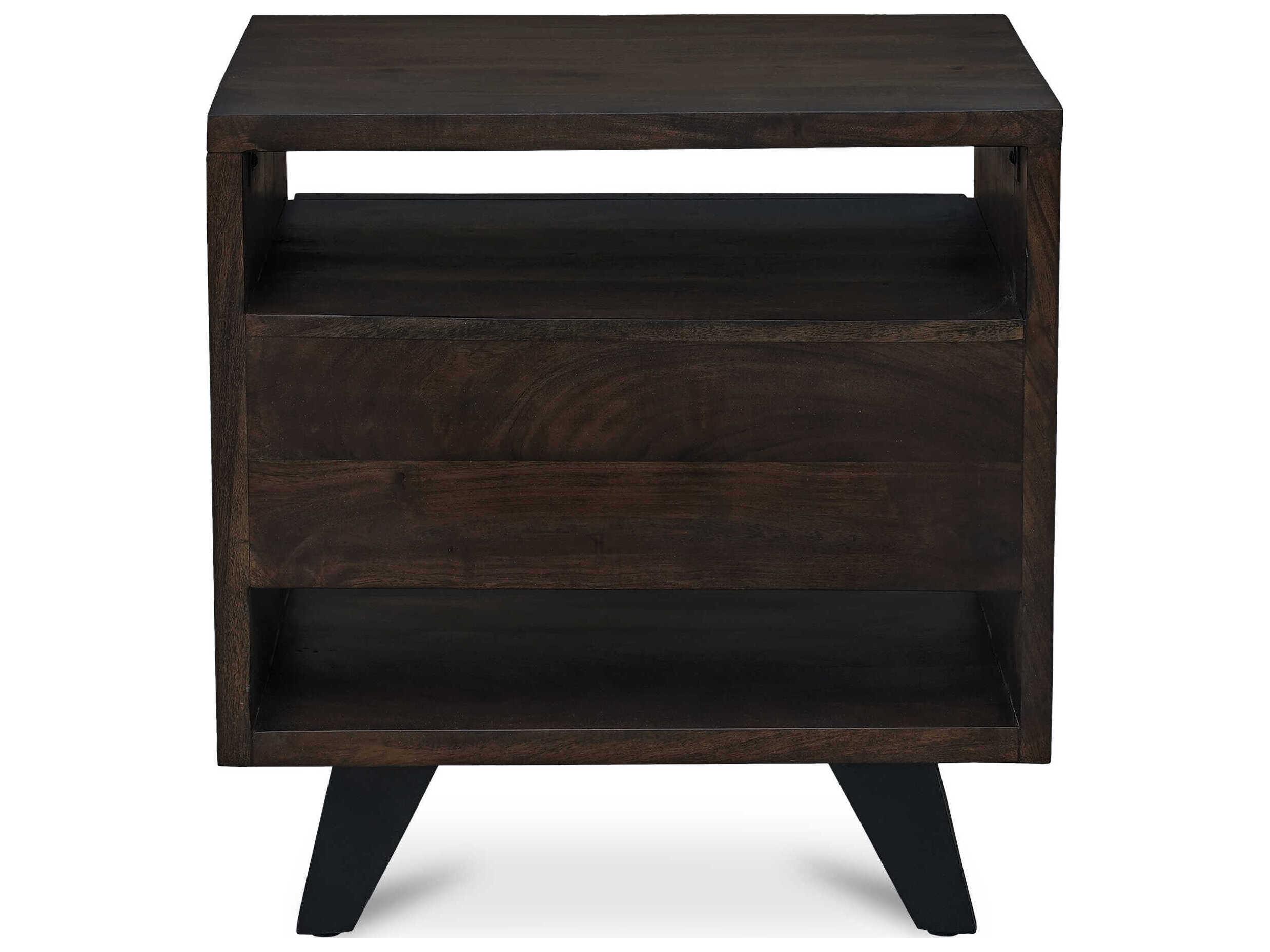 Moe's Home Madagascar 1-Drawer Acacia Wood Nightstand