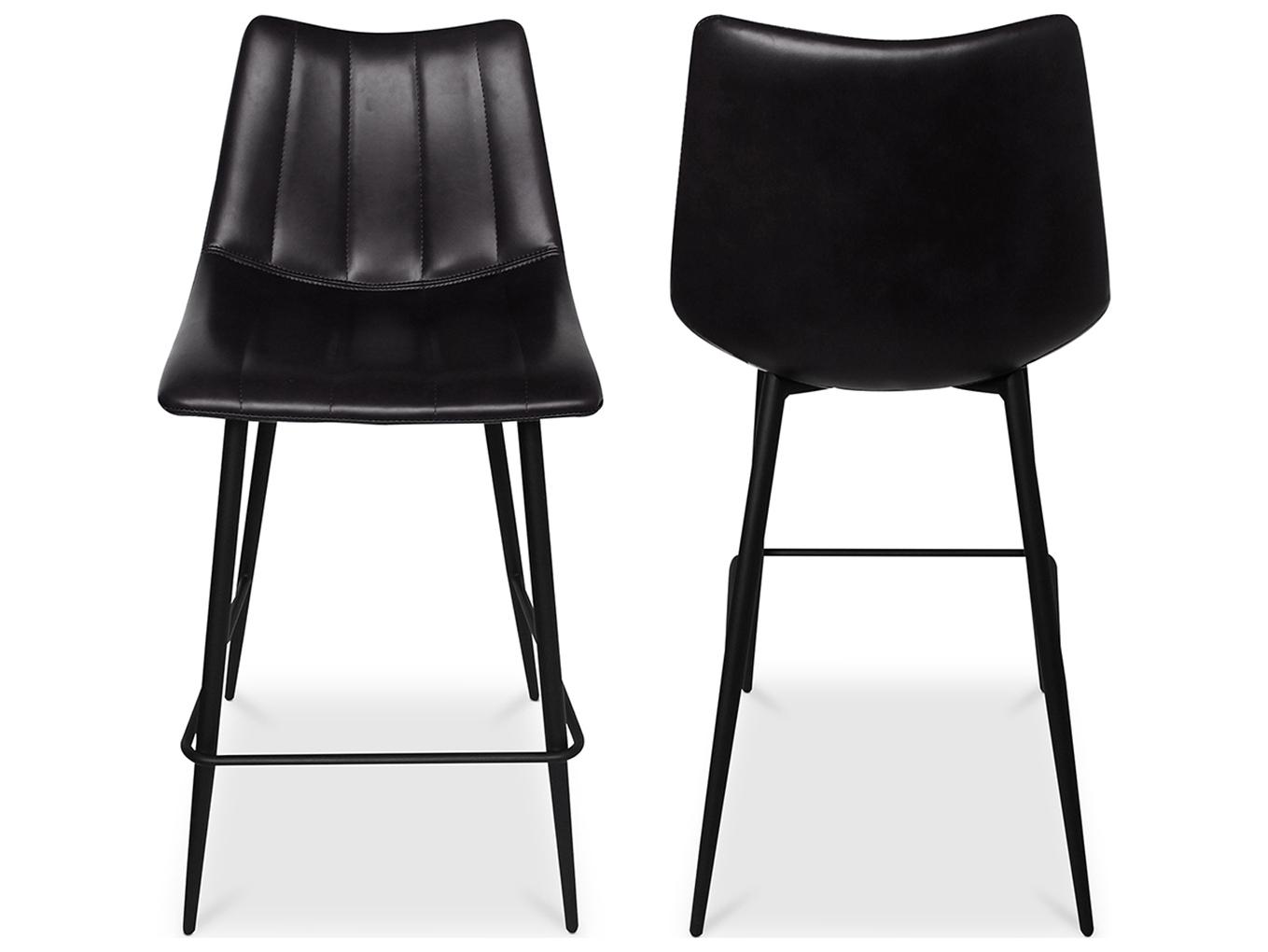 Moe's Home Alibi Ply Wood Black Counter Stool - Set of Two