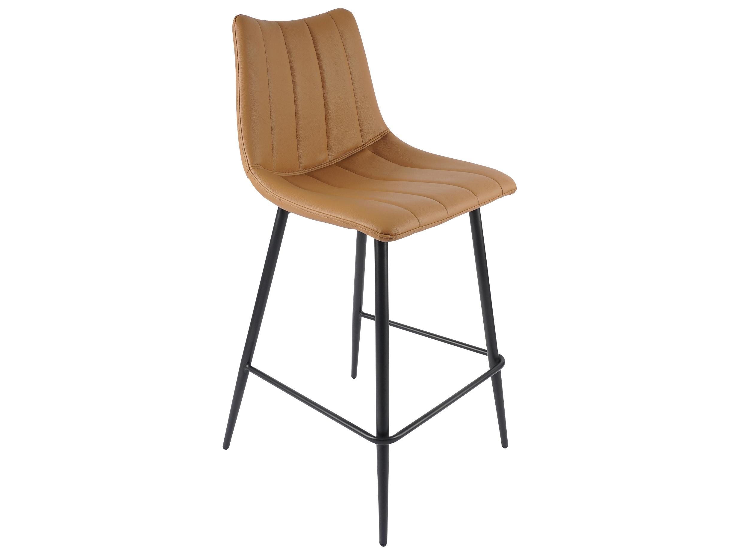 Moe's Home Alibi Leather Tan Counter Stool - Set of Two
