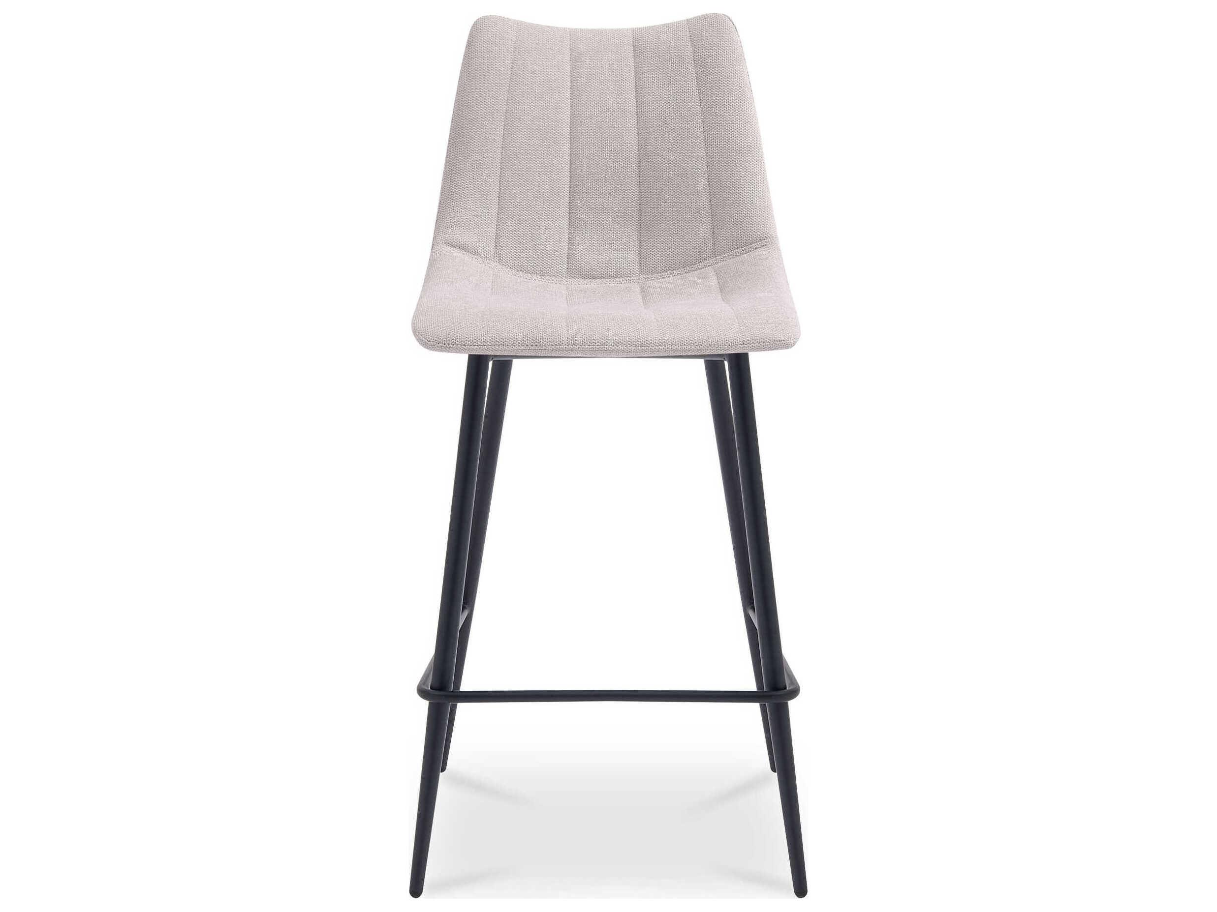 Moe's Home Alibi Beige Upholstered Plywood Counter Stool Set of 2