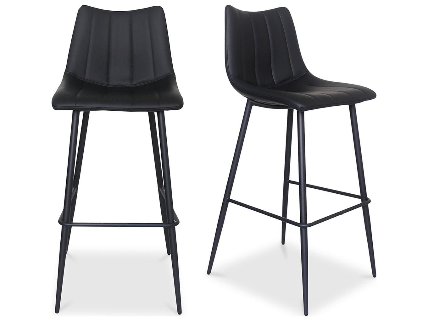Moe's Home Alibi Ply Wood Black Bar Stool - Set of Two