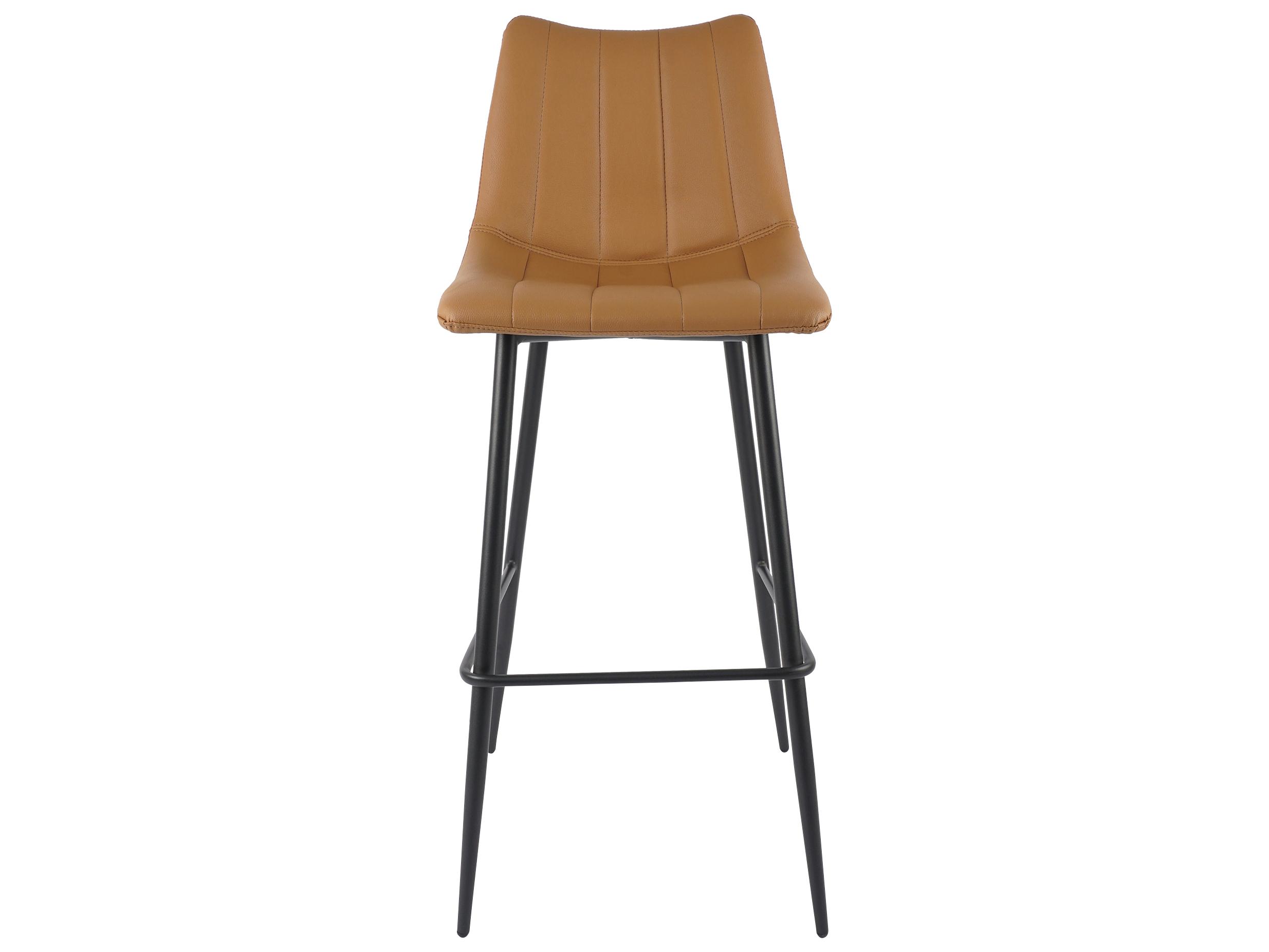 Moe's Home Alibi Leather Tan Bar Stool - Set of Two