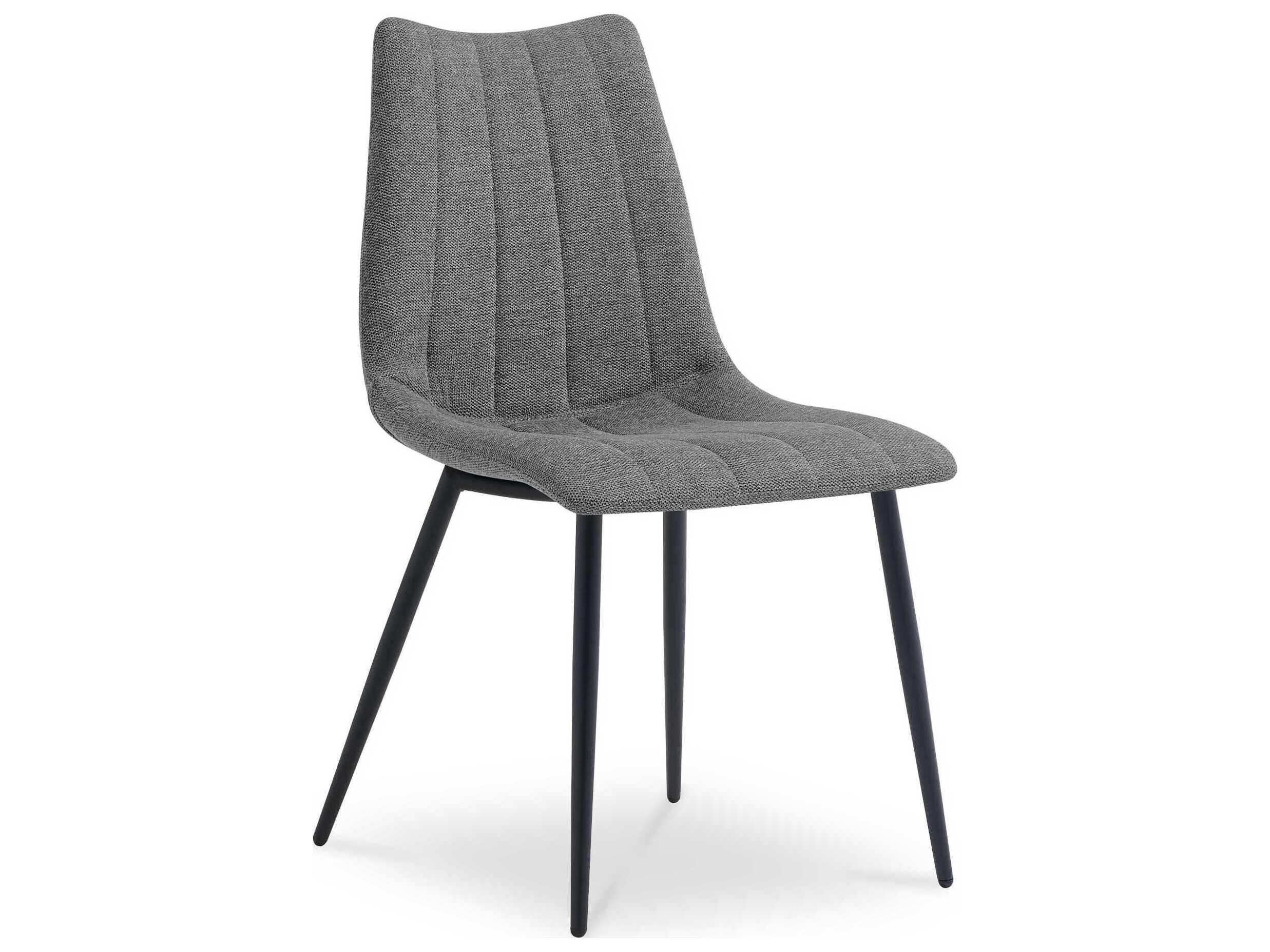 Moe's Home Alibi Plywood Gray Upholstered Armless Dining Chair Set of 2