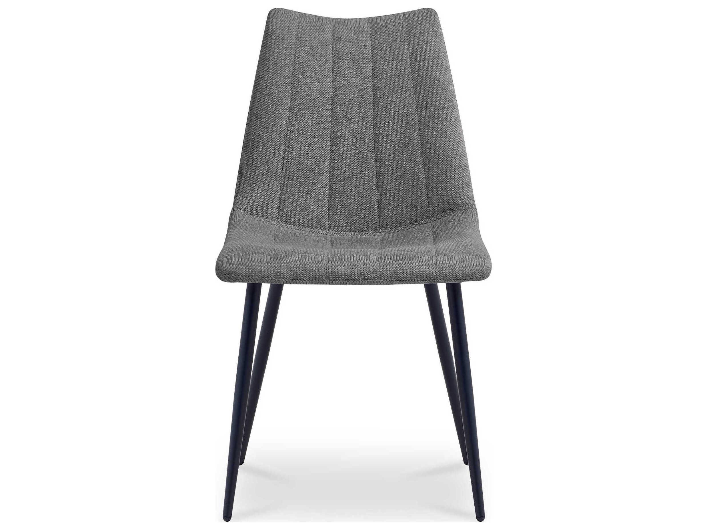 Moe's Home Alibi Plywood Gray Upholstered Armless Dining Chair Set of 2