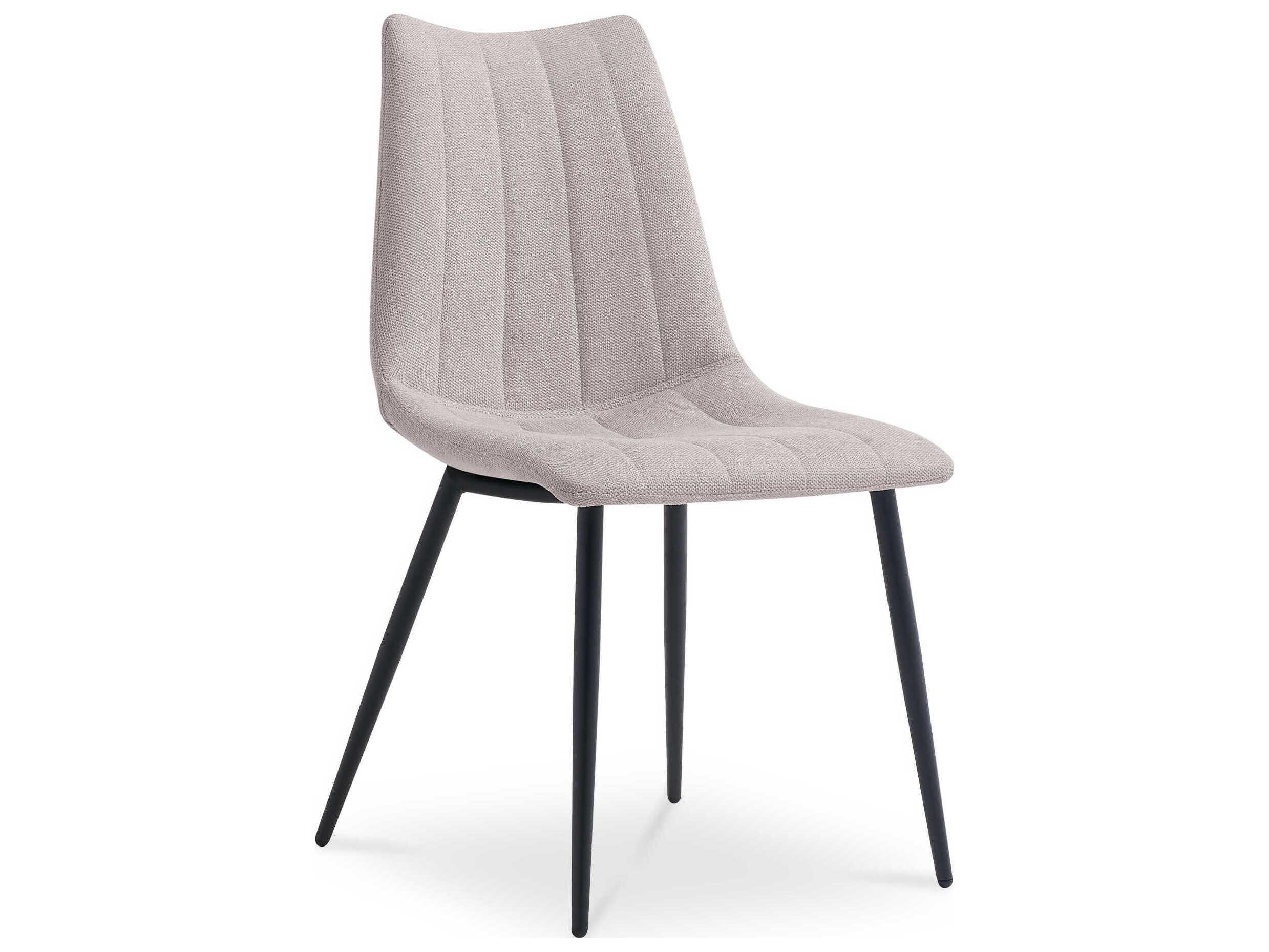 Moe's Home Alibi Plywood Beige Upholstered Armless Dining Chair Set of 2