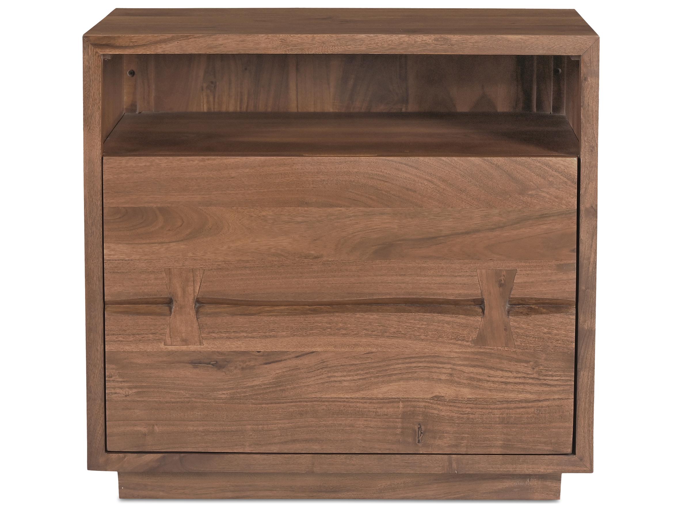 Moe's Home Madagascar 1-Drawer Acacia Wood Nightstand