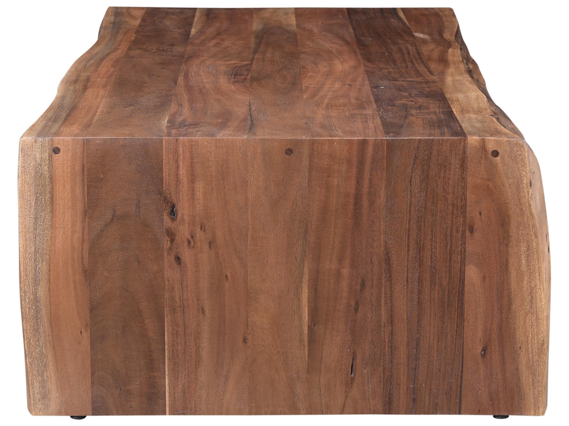 Moe's Home Tyrell Rectangular Wood Smoked Coffee Table